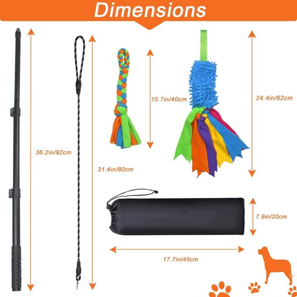 Palo de Coqueteo Interactivo ASOCEA para Perros Ajustable