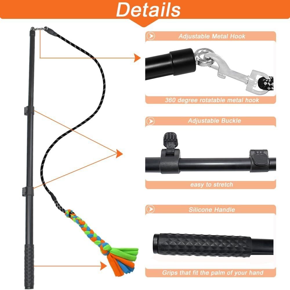 Palo de Coqueteo Interactivo ASOCEA para Perros Ajustable