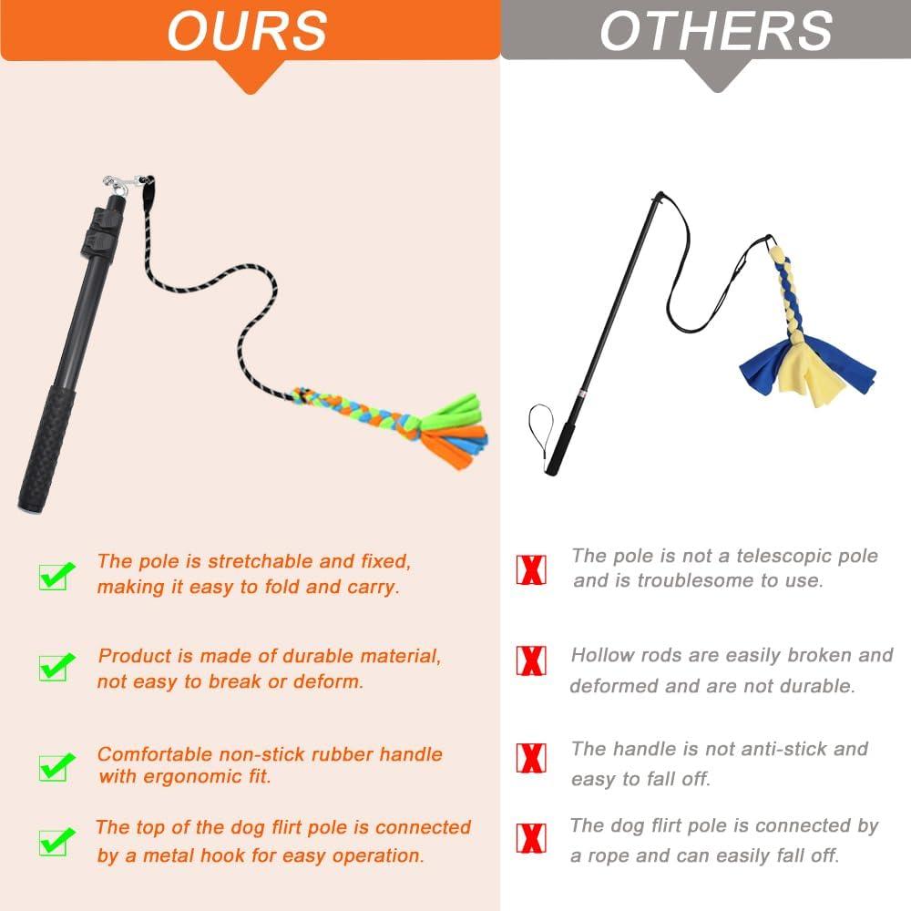 Palo de Coqueteo Interactivo ASOCEA para Perros Ajustable