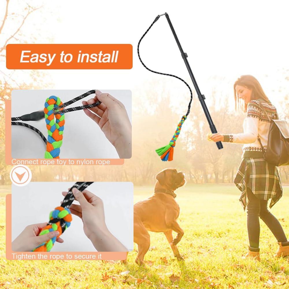 Palo de Coqueteo Interactivo ASOCEA para Perros Ajustable