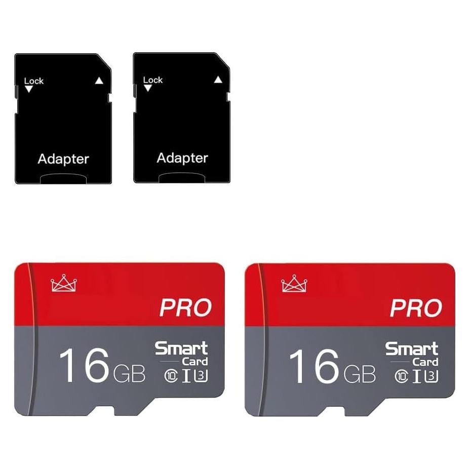 Tarjeta Micro SD 16GB ZHSWEN Clase 10 Alta Velocidad 2-Pack