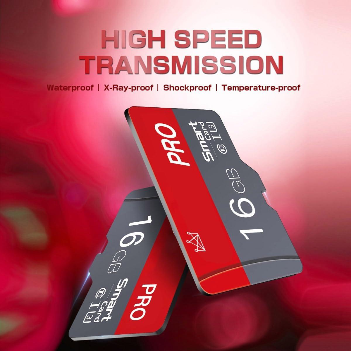 Tarjeta Micro SD 16GB ZHSWEN Clase 10 Alta Velocidad 2-Pack