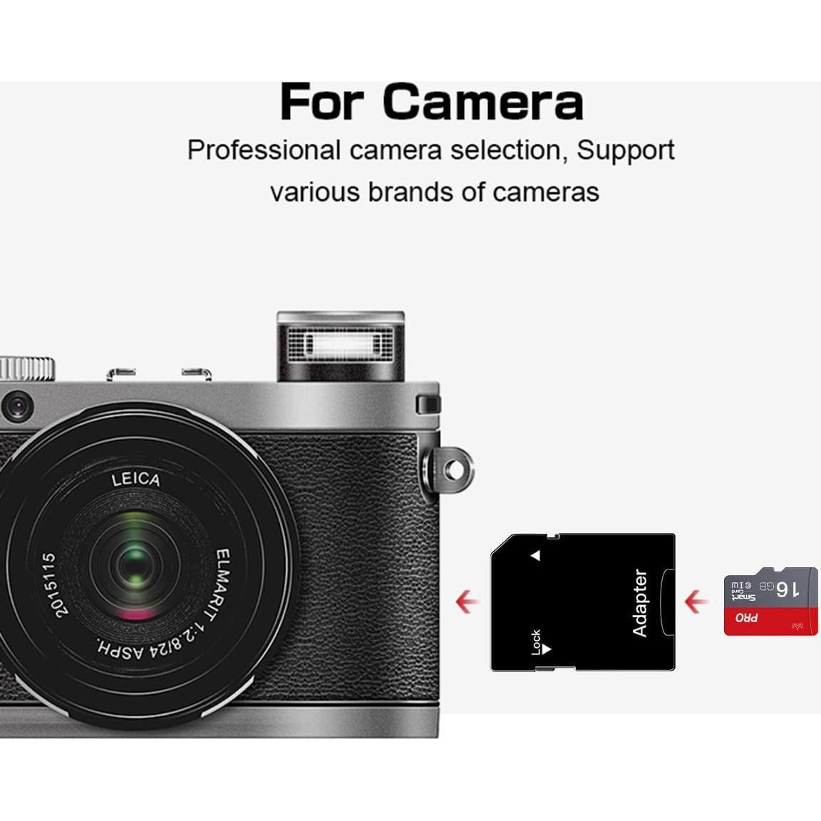 Tarjeta Micro SD 16GB ZHSWEN Clase 10 Alta Velocidad 2-Pack