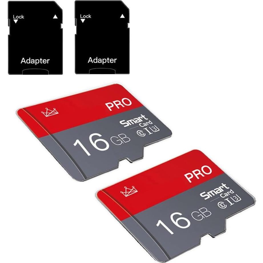 Tarjeta Micro SD 16GB ZHSWEN Clase 10 Alta Velocidad 2-Pack