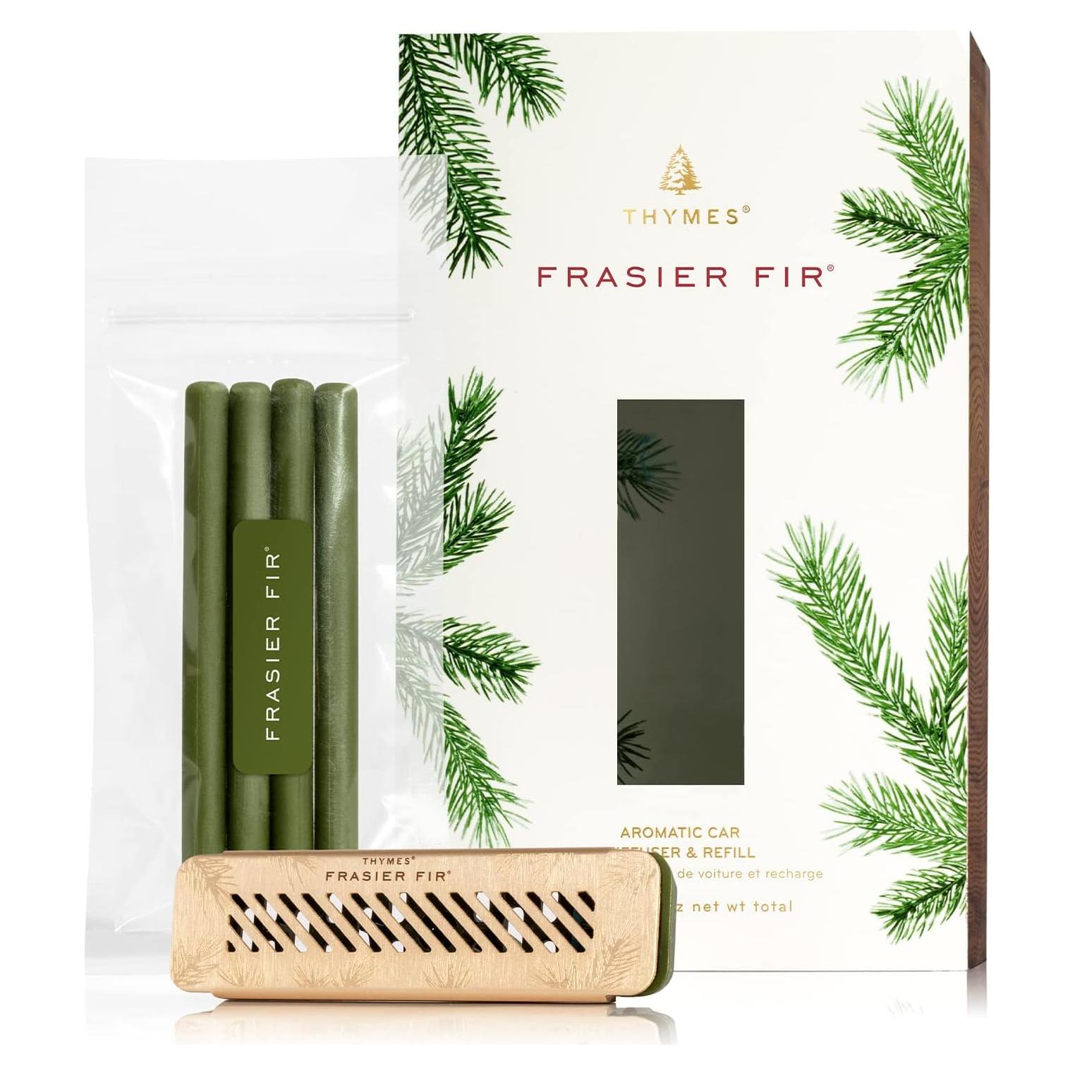 Kit de Difusor de Auto Thymes Frasier Fir - Ambientador Larga Duración