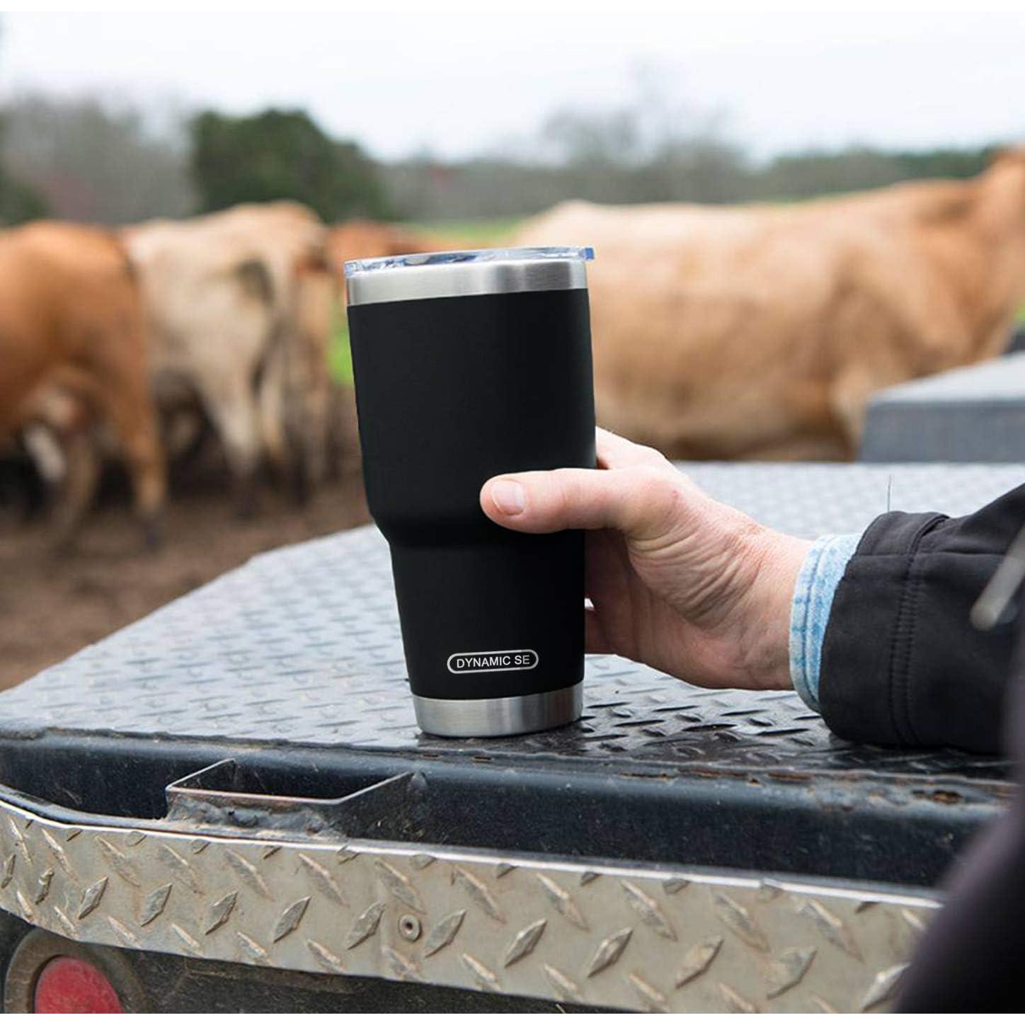 Vaso de Acero Inoxidable D·S 30 oz Negro con Doble Pared