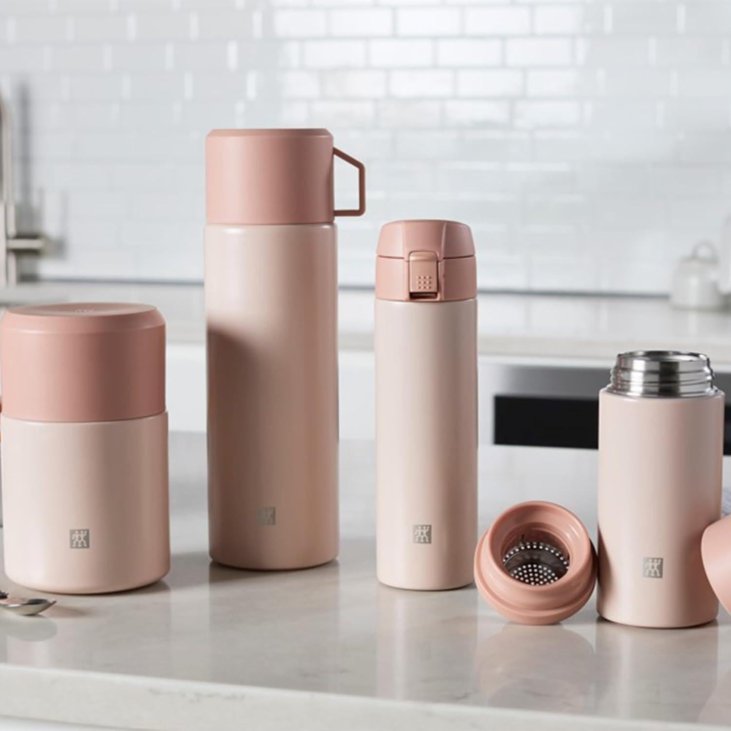 Botella Infusora de Té ZWILLING Thermo 420ml Rosa