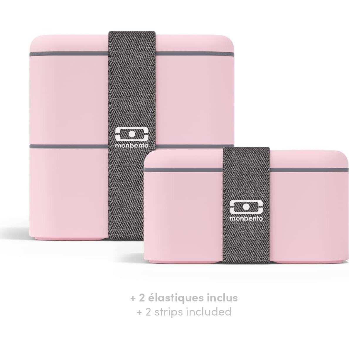 Caja Bento Grande Monbento MB Square Rosa Litchi 850ml