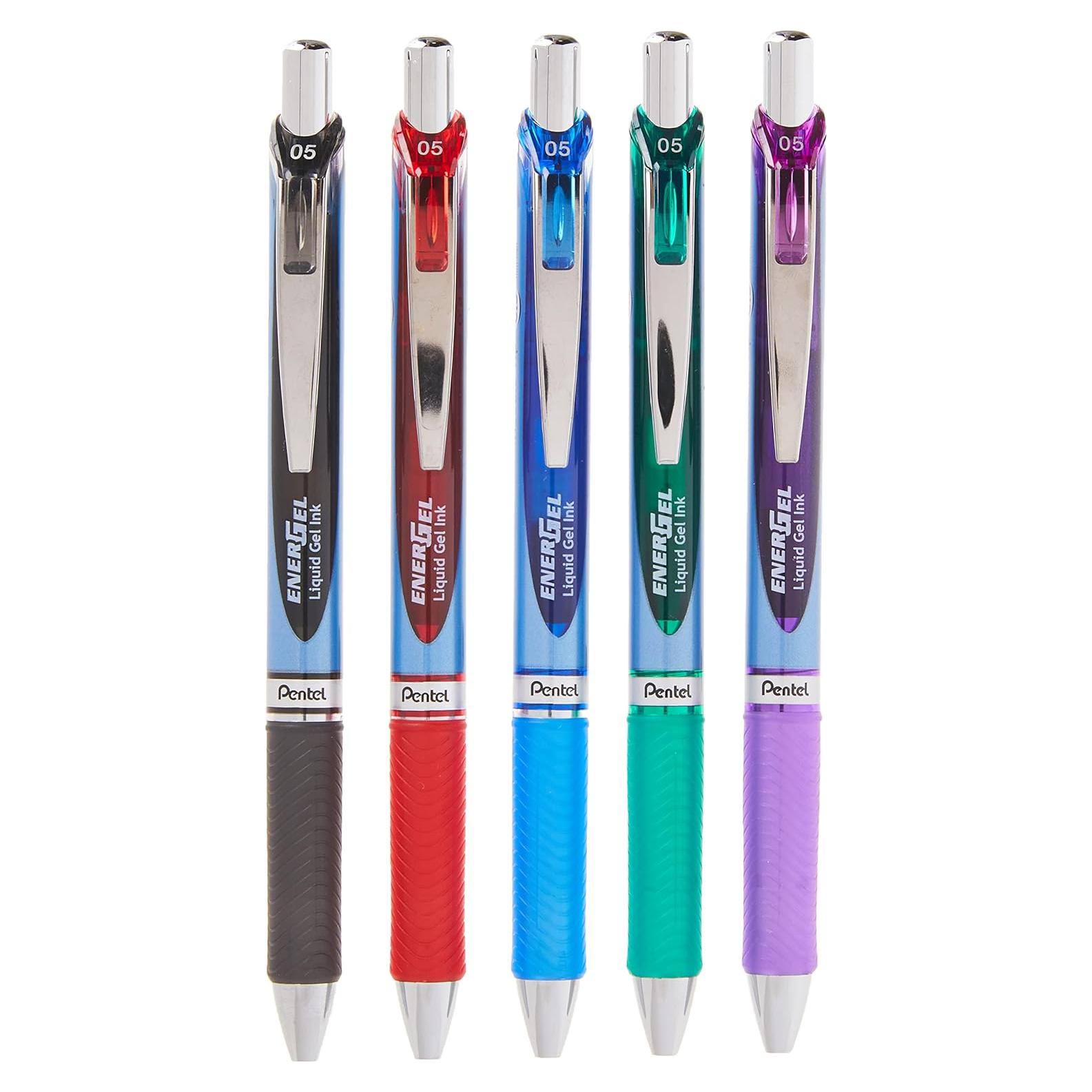 Bolígrafo de Gel Retráctil Pentel EnerGel RTX 0.5mm Paquete de 5