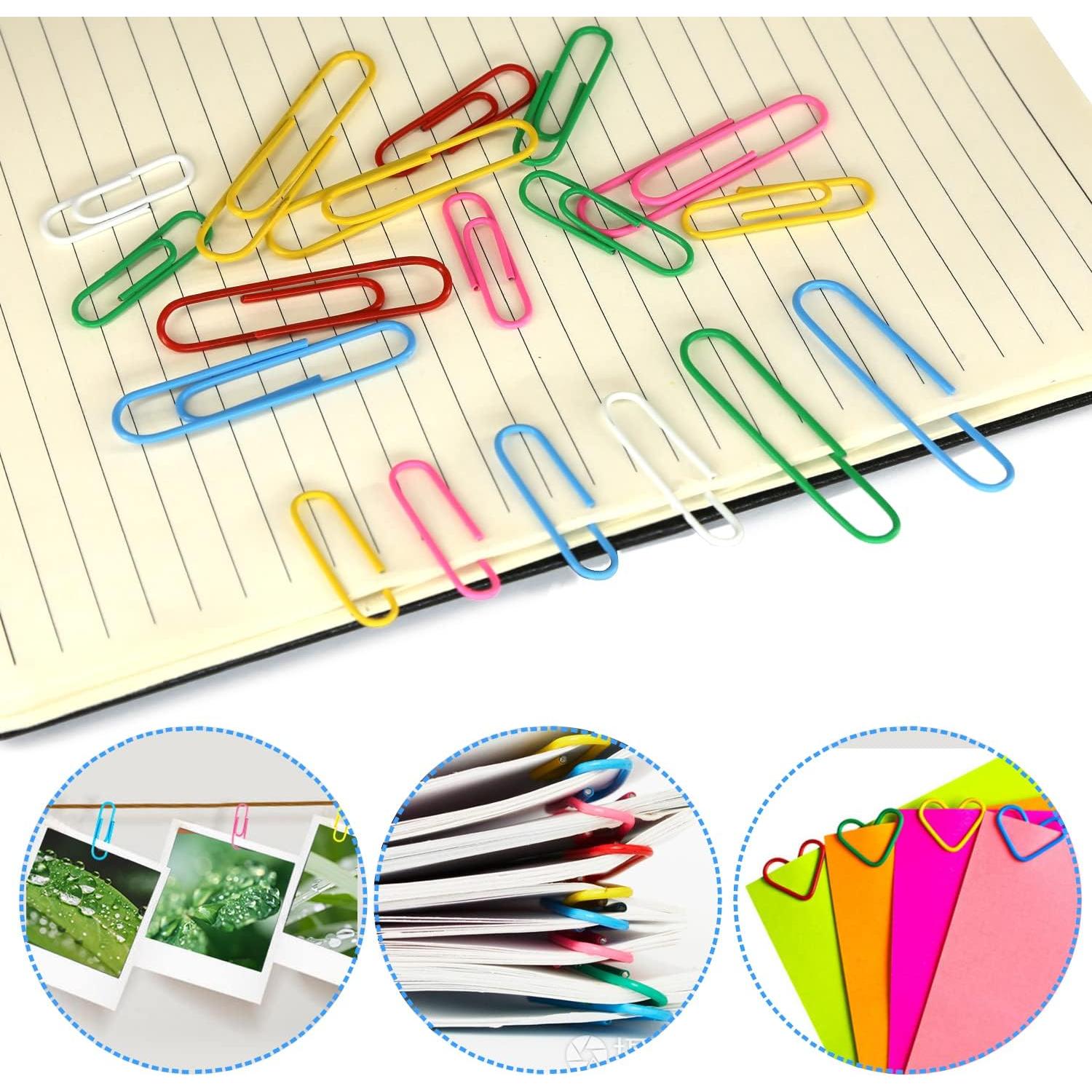 Juego de Clips de Papel y Carpeta AnutriON 320 Piezas Colores