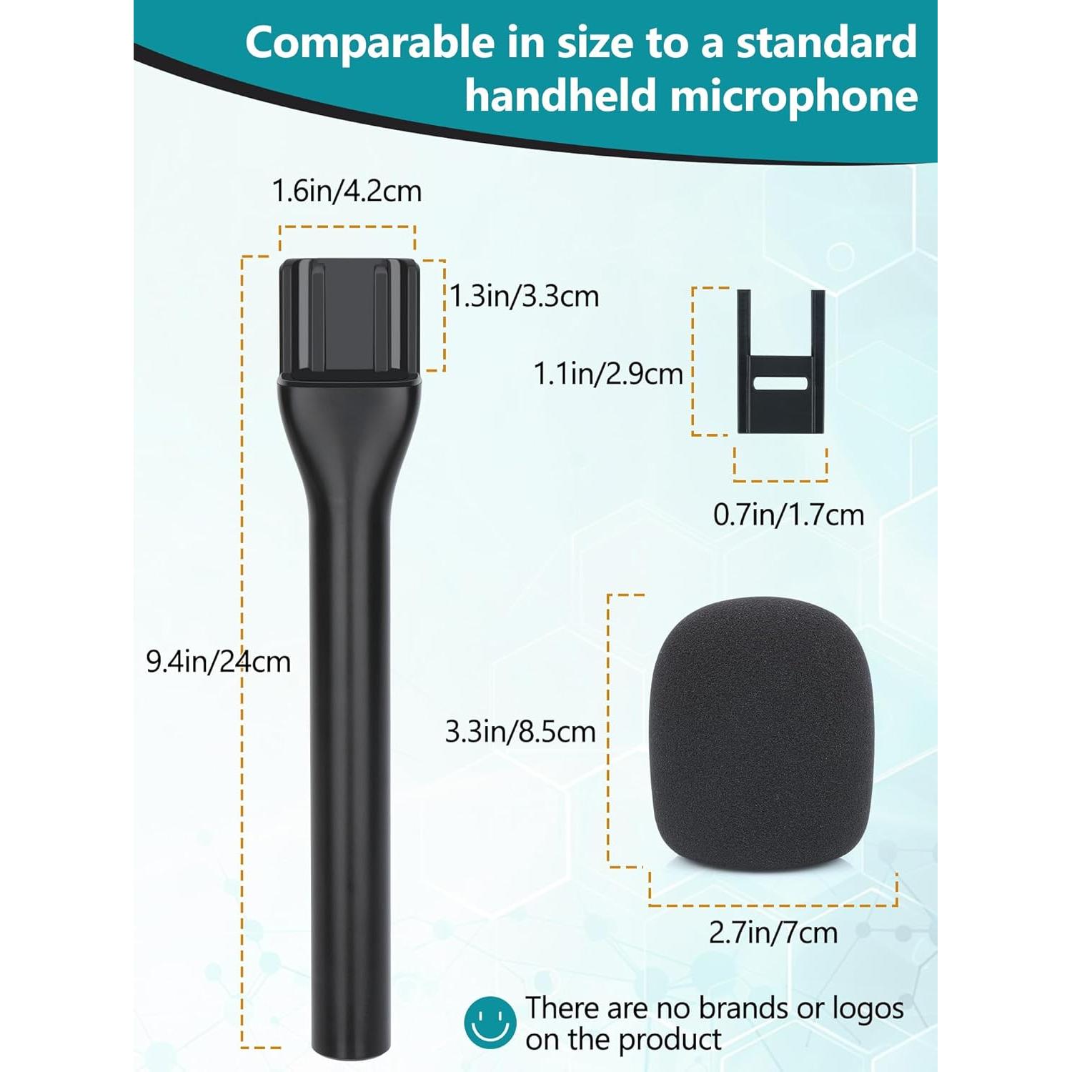 Micrófono Lavalier YOUSHARES con Mango y Parabrisas Espuma