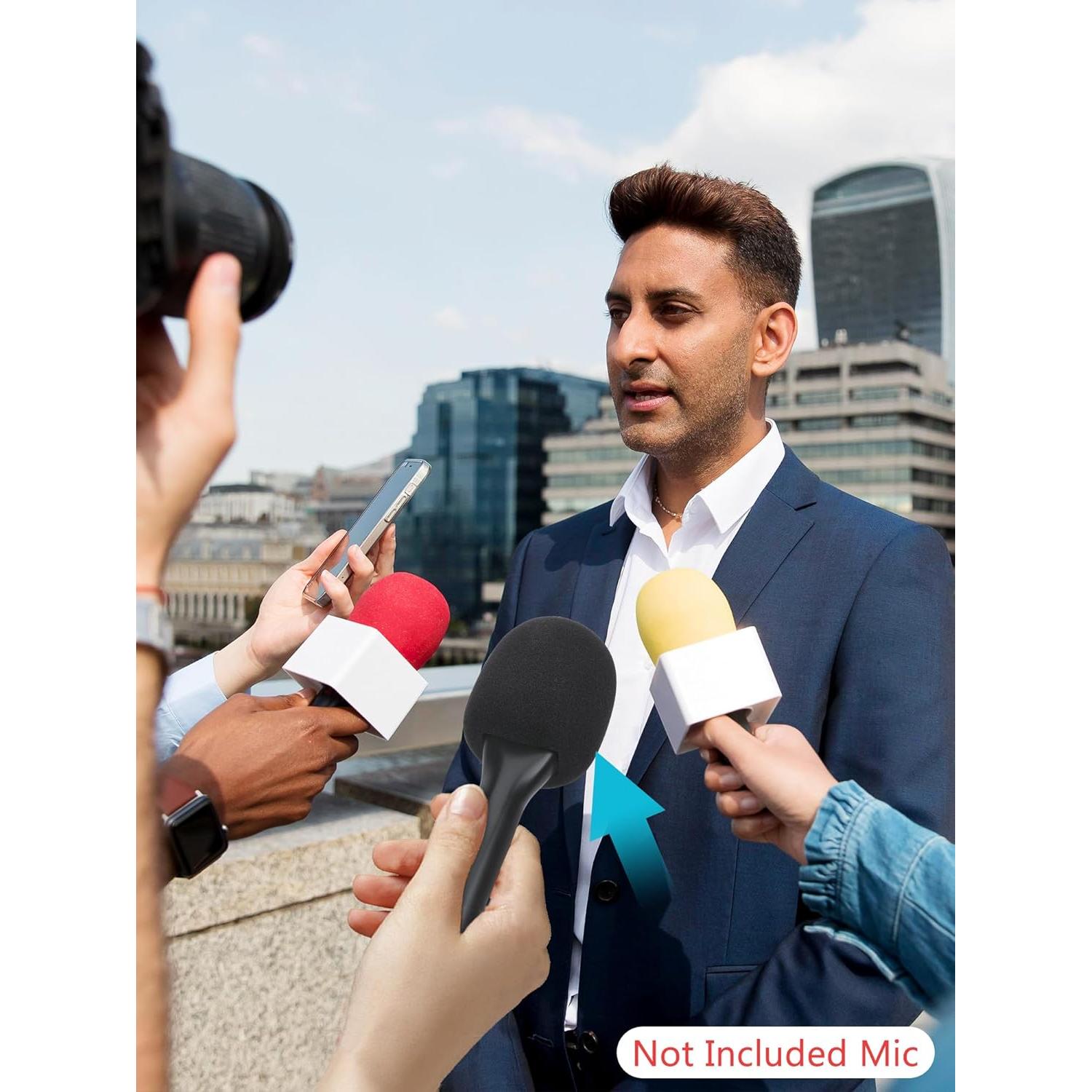 Micrófono Lavalier YOUSHARES con Mango y Parabrisas Espuma