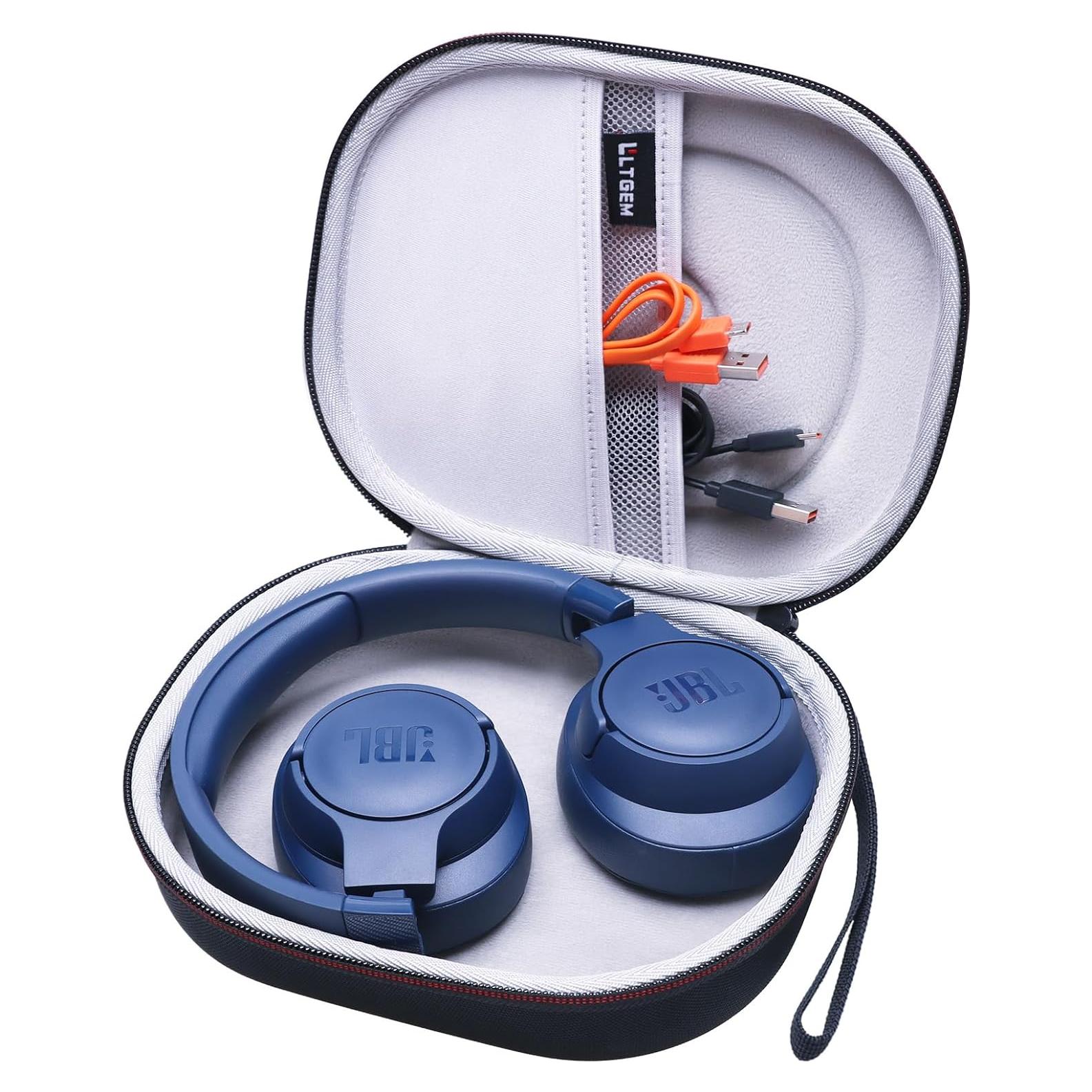 Funda Dura EVA LTGEM para Auriculares JBL Plegables - Negro/Gris