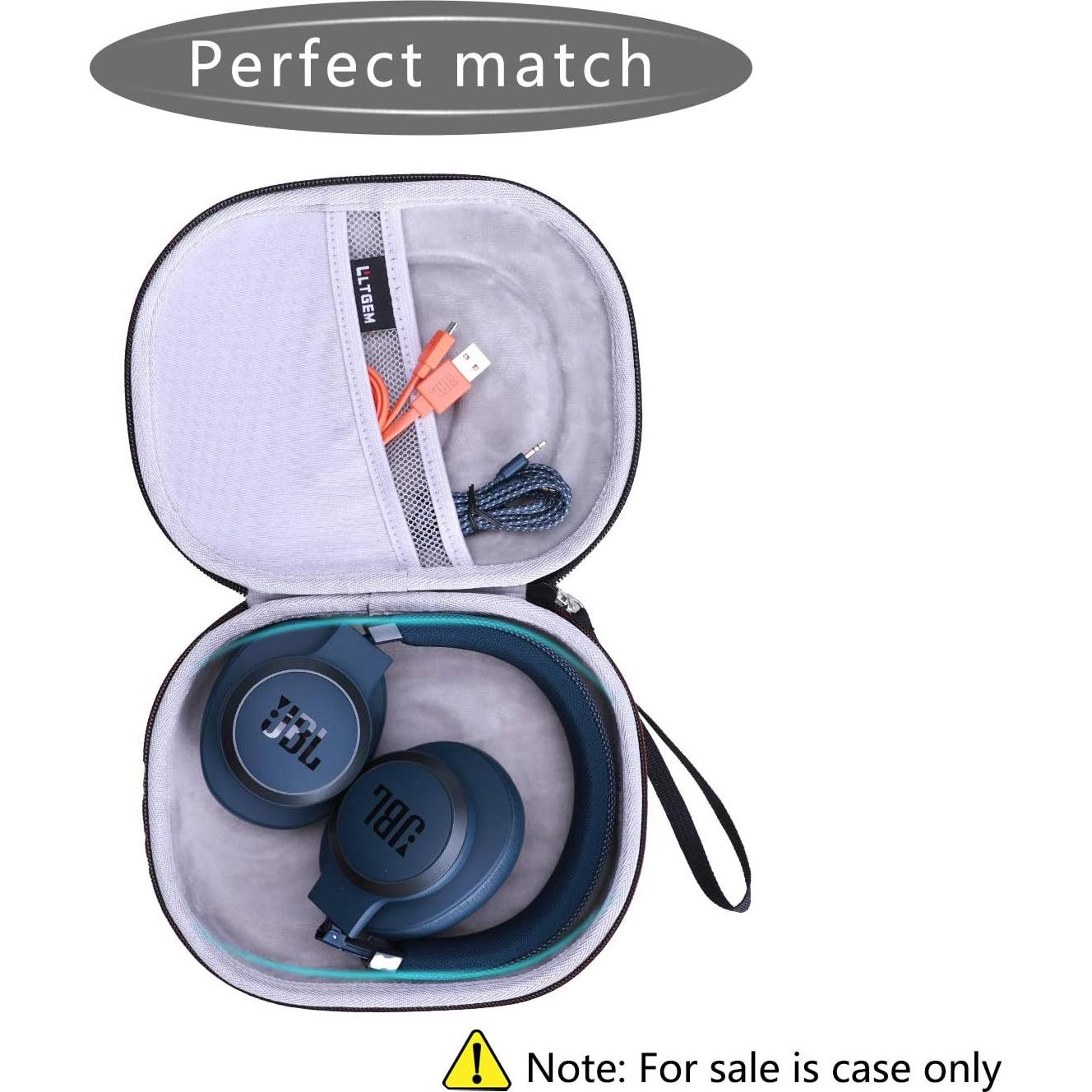 Funda Dura EVA LTGEM para Auriculares JBL Plegables - Negro/Gris