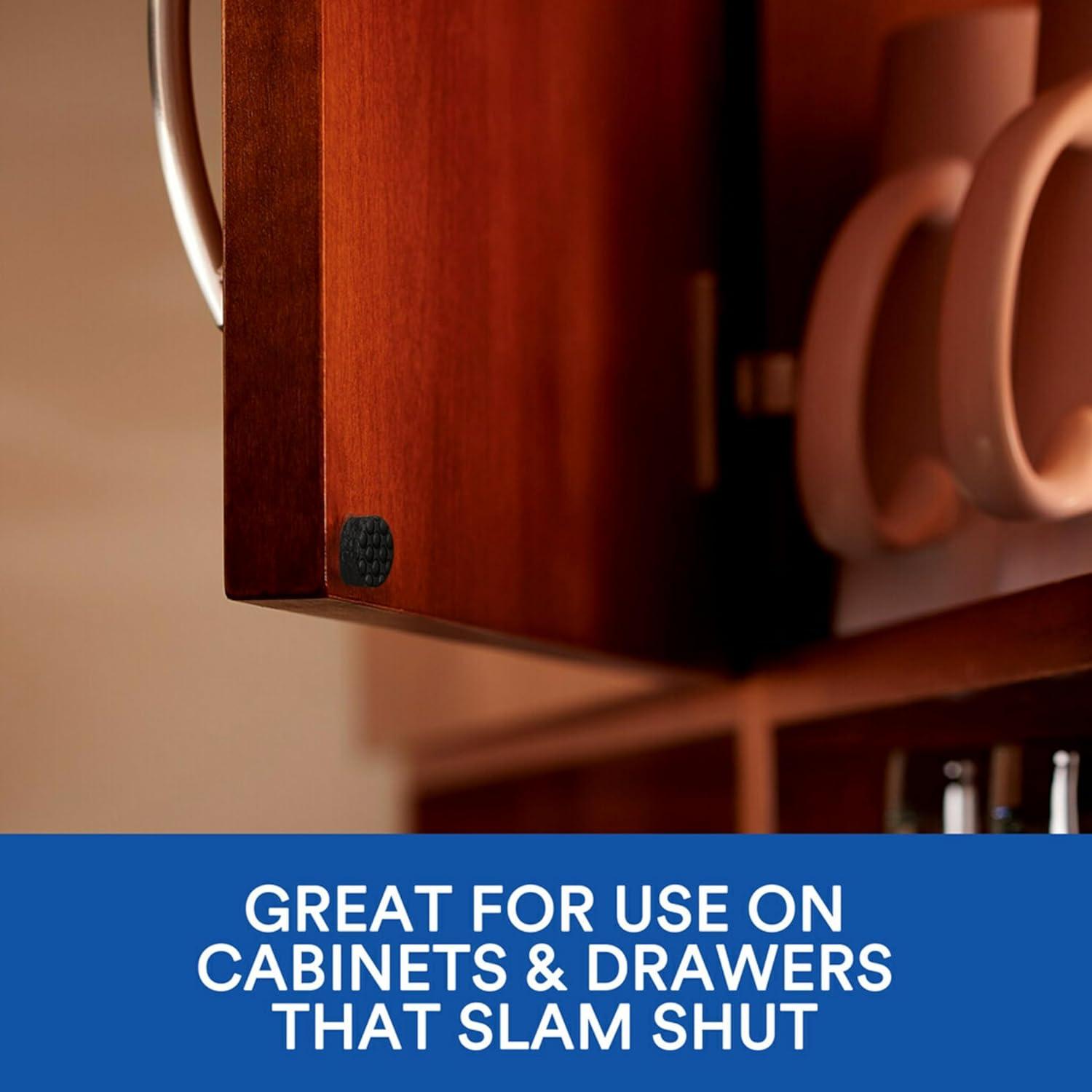 Almohadillas adhesivas negras Scotch 40 PCS 9.5 mm para gabinetes