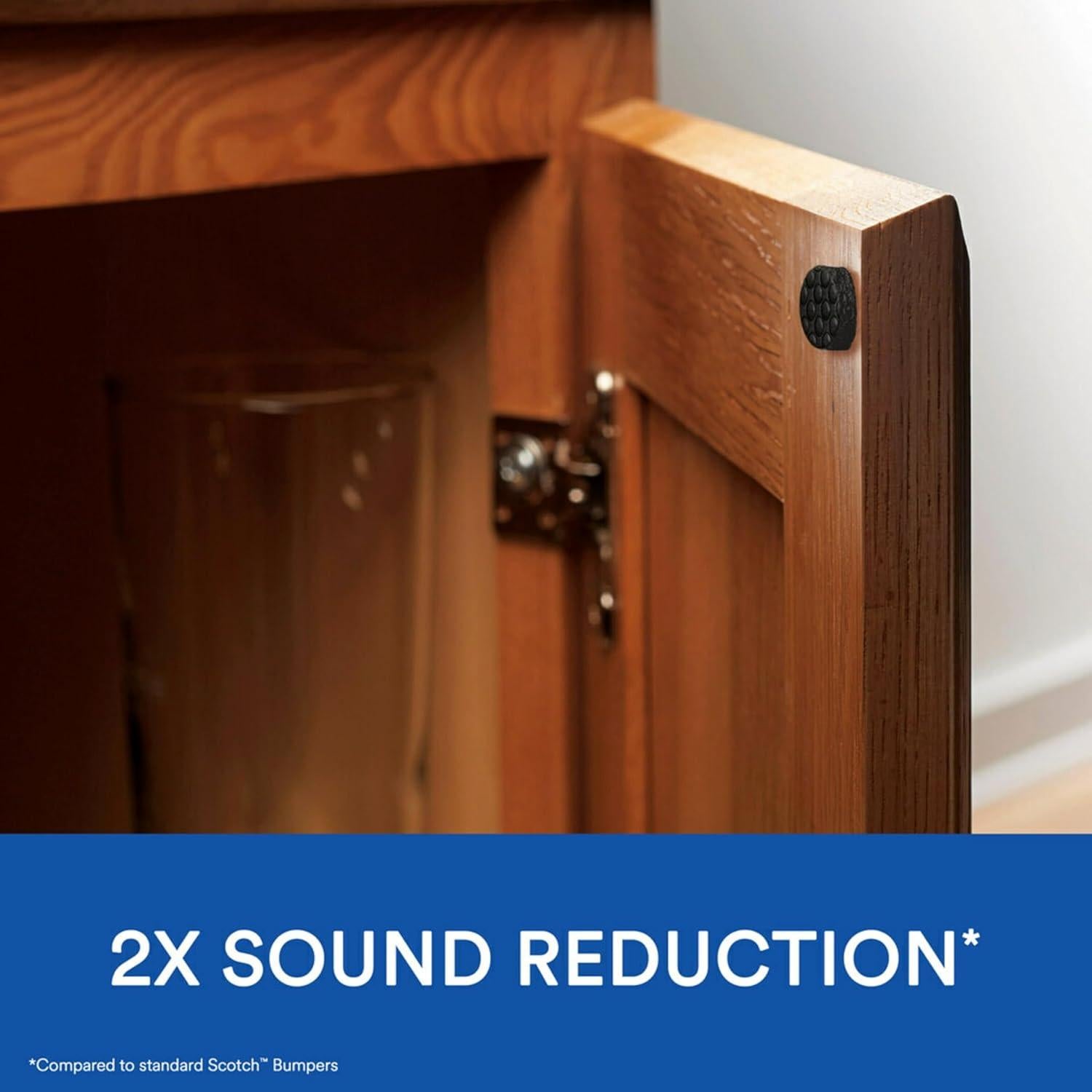 Almohadillas adhesivas negras Scotch 40 PCS 9.5 mm para gabinetes