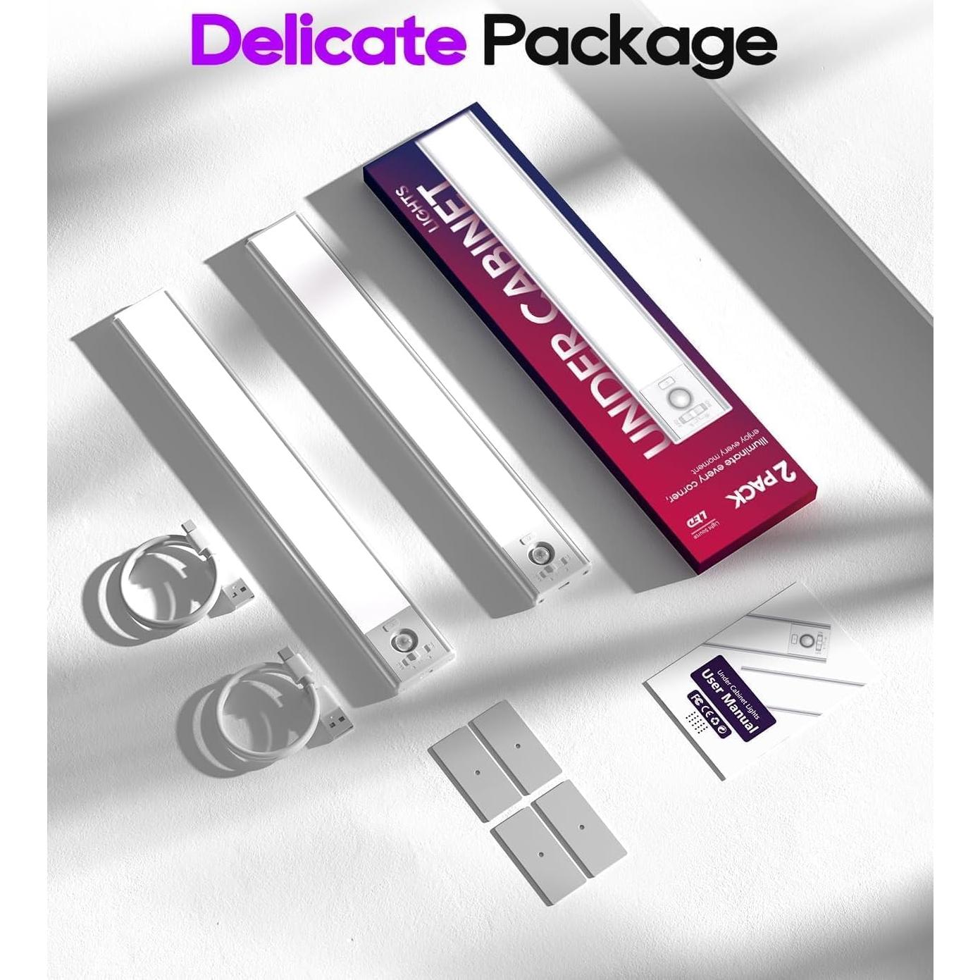 Luces Bajo Gabinete Auxoda 20.32cm con Sensor de Movimiento