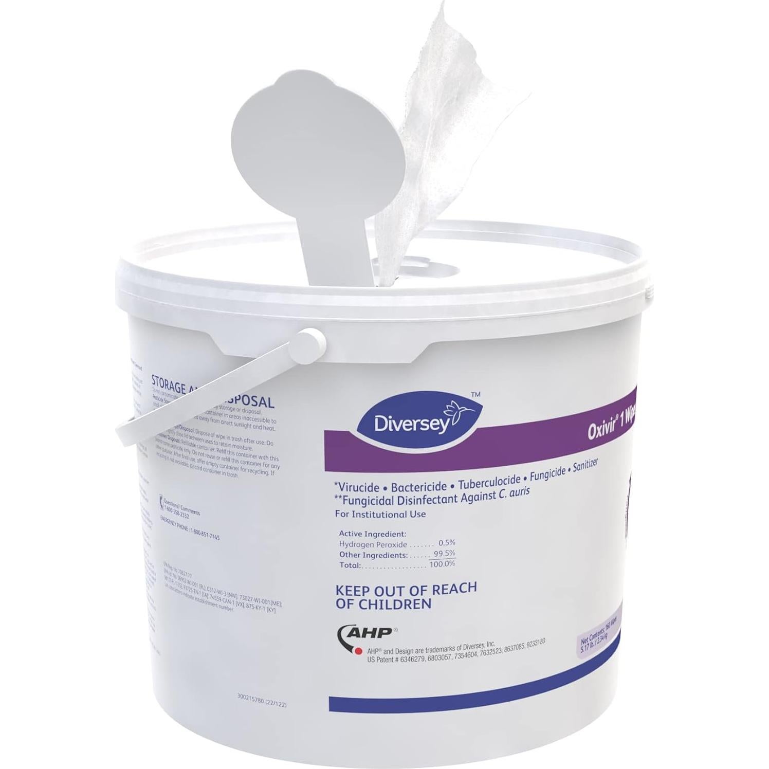 Toallitas Desinfectantes Diversey Oxivir 160 Unidades 11x30 cm