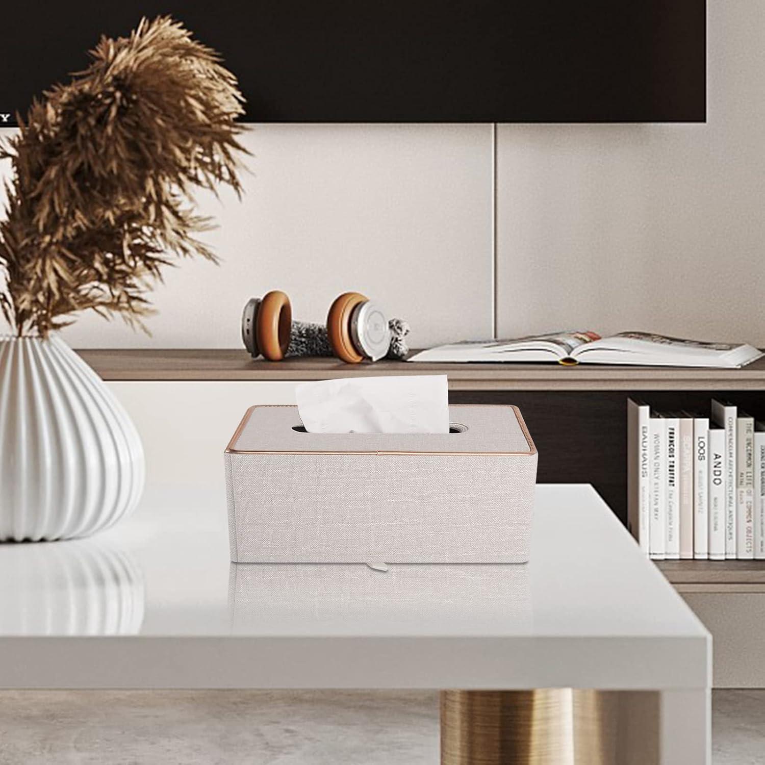 Soporte de Caja de Tissue Rectangular XNONE Beige