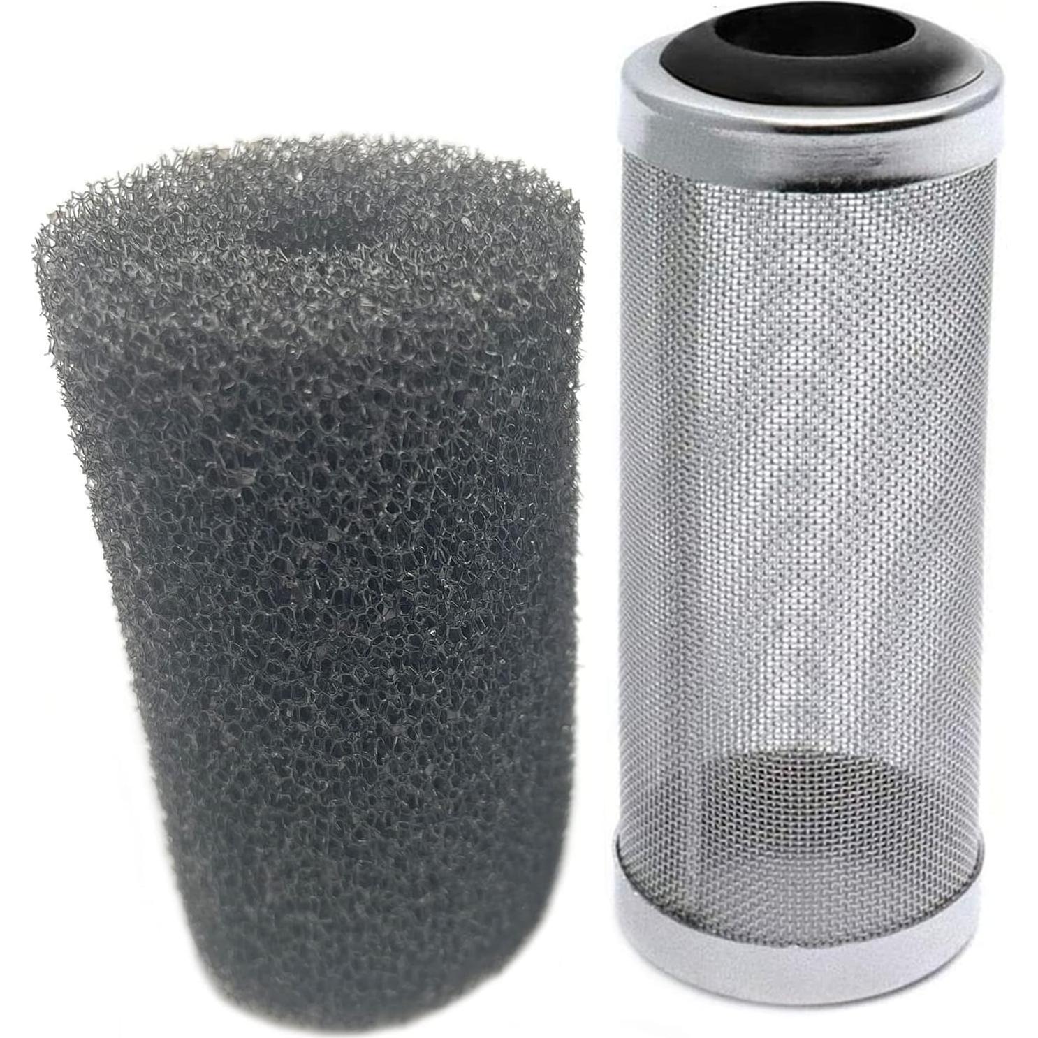 4Pcs Stainless Steel Aquarium Fish/Shrimp Mesh Net Filter Guard with Sponge, Aquarium Filter Accessory for Tropical Fish & Shrimp, Indoor Use