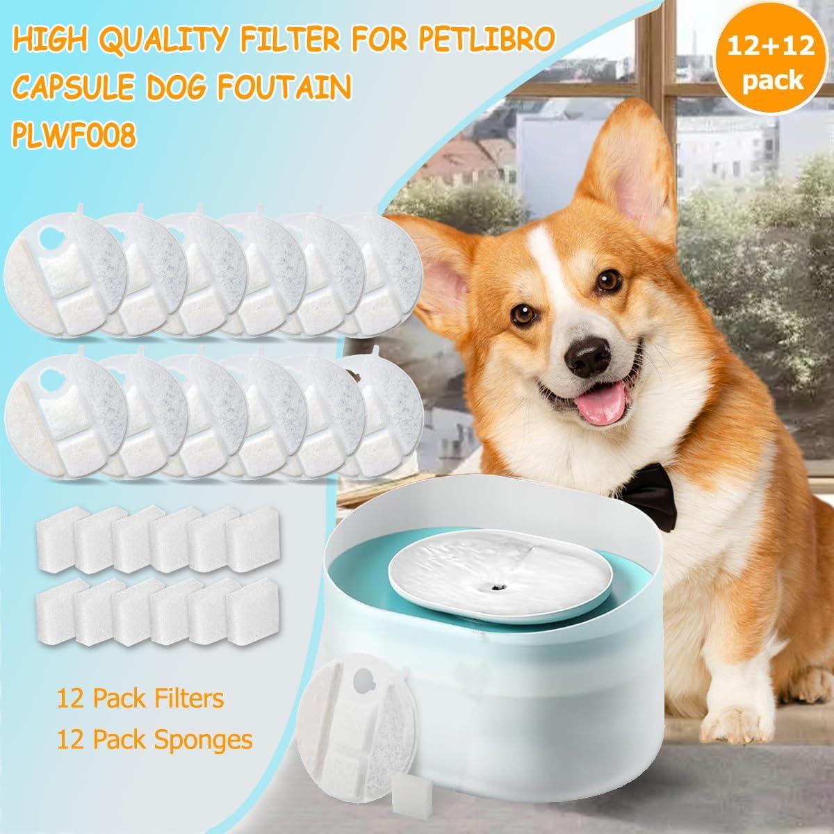 Paquete de 12 filtros de repuesto Petlibro Capsule PLWF008