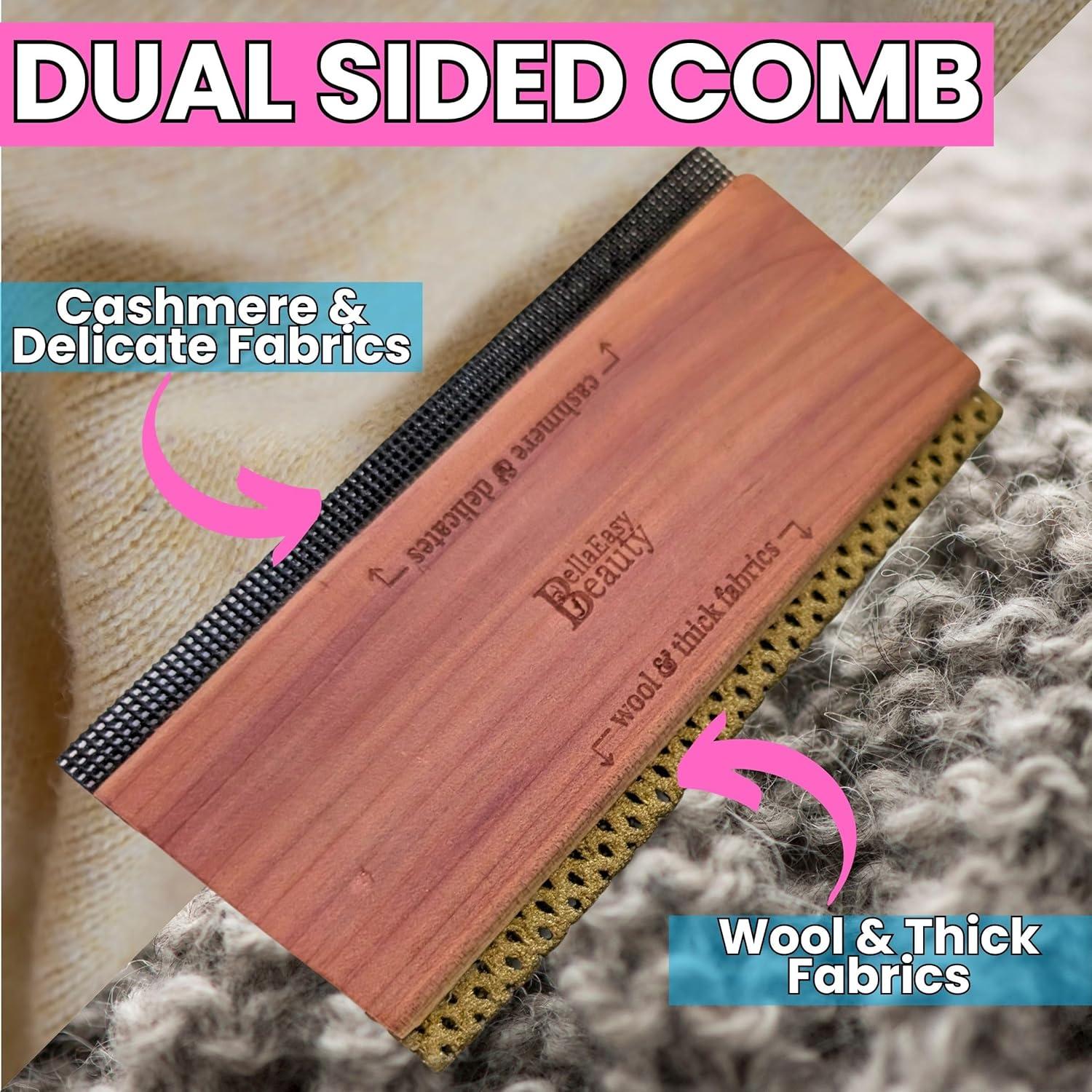 Peine de Cachemira Bellaeasybeauty - Elimina Pelusas y Bolitas