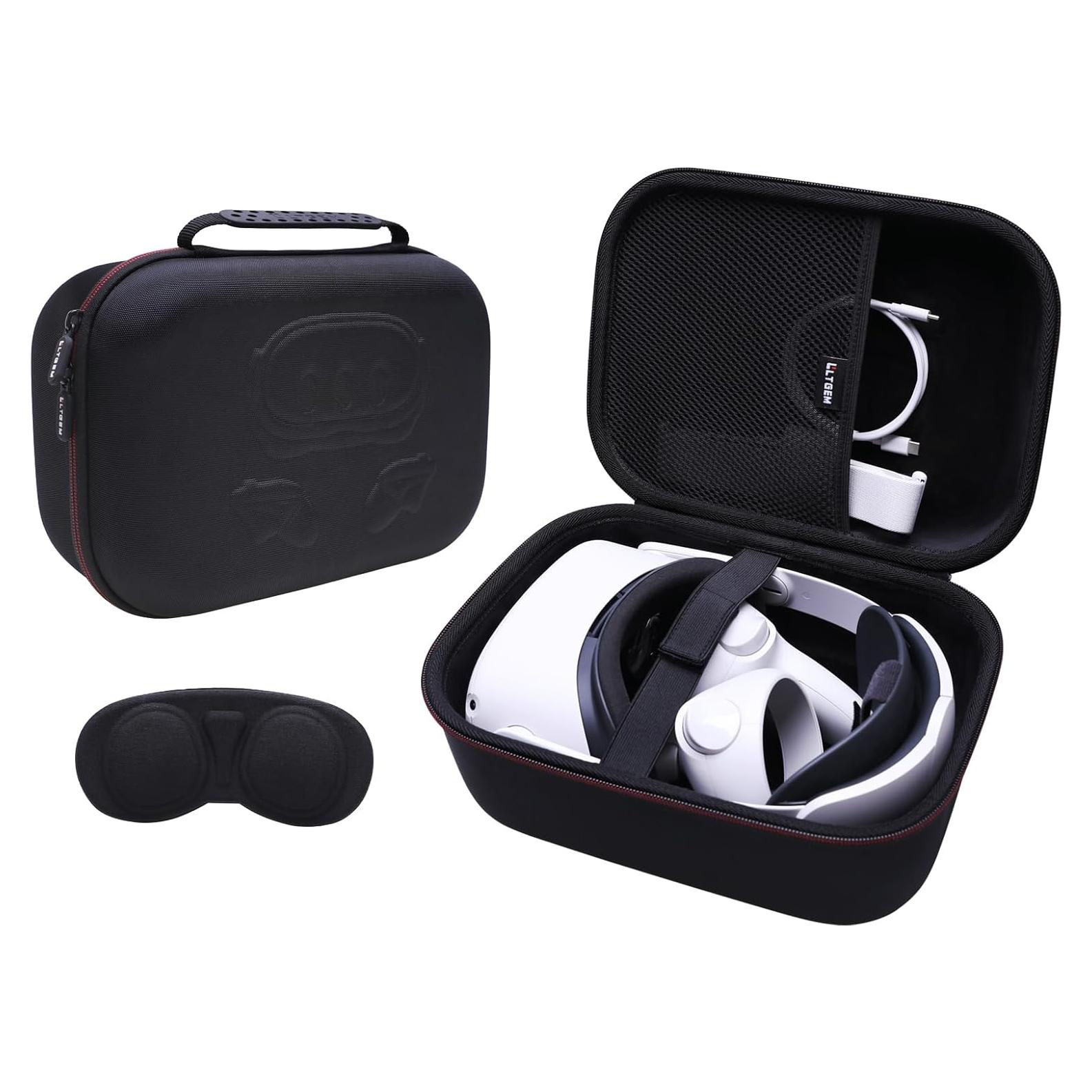Funda LTGEM para Oculus Meta Quest 3S/3/2 - Negro, Accesorios VR