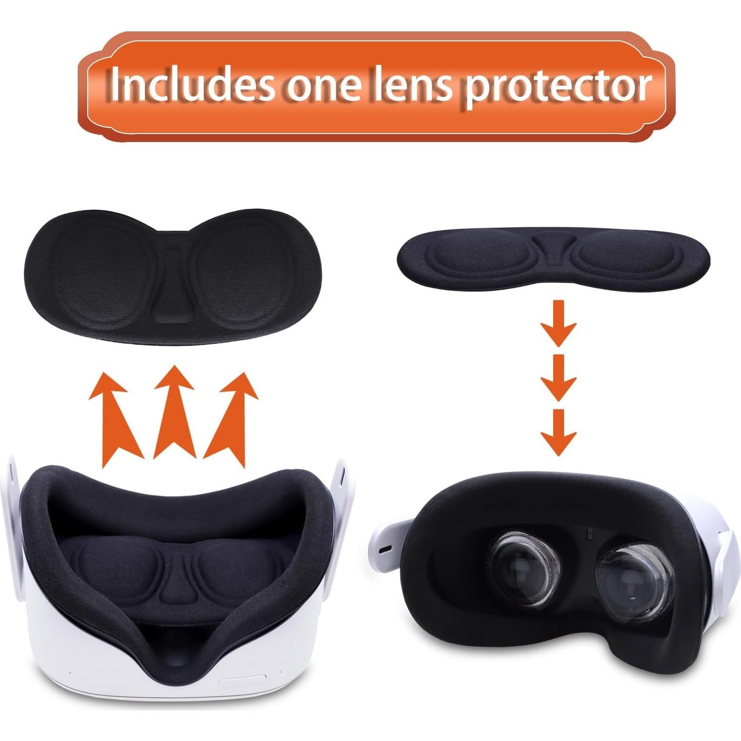 Funda LTGEM para Oculus Meta Quest 3S/3/2 - Negro, Accesorios VR