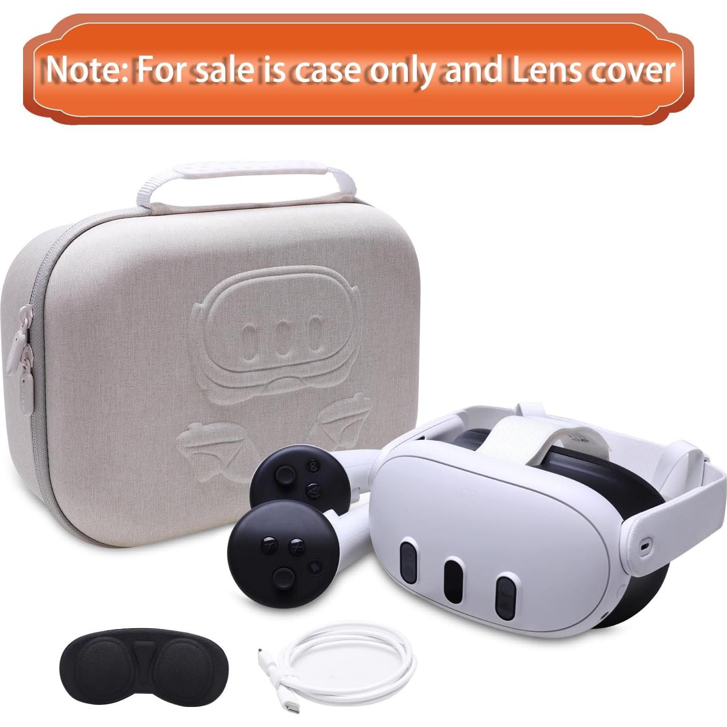 Funda LTGEM para Oculus Meta Quest 3S/3/2 - Negro, Accesorios VR