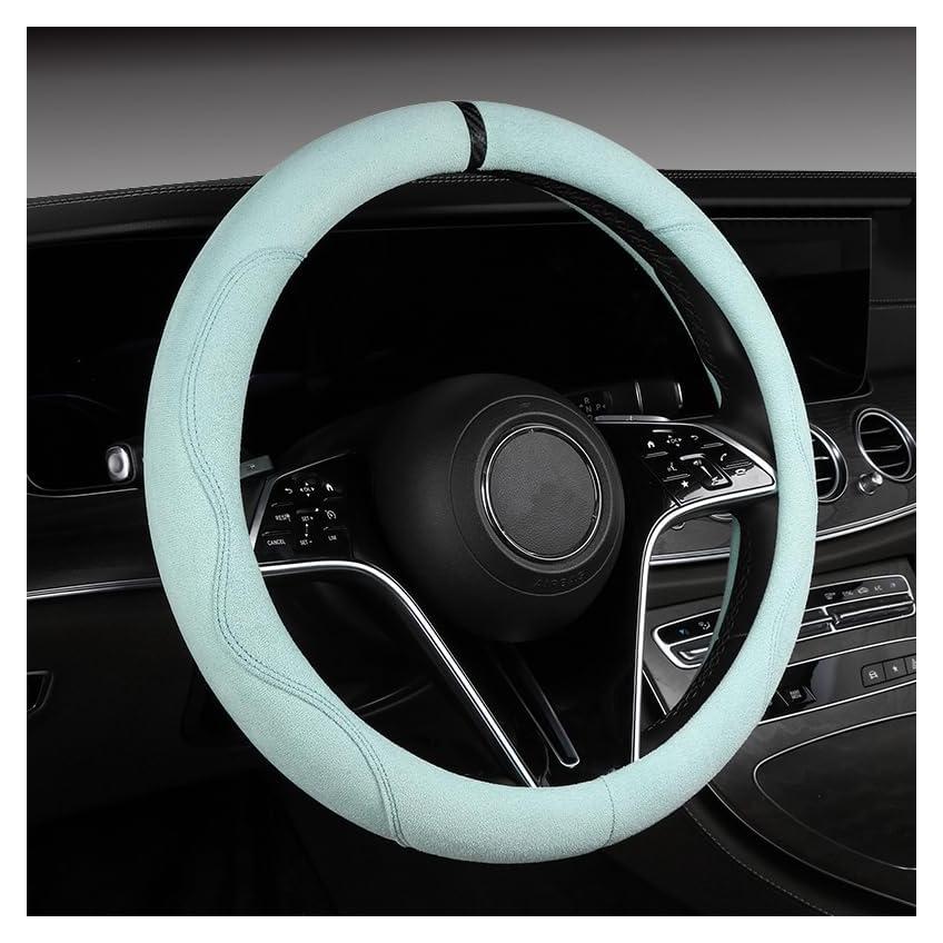 Funda de Volante Suede Genérico Azul Antideslizante 36.8-39.4 cm