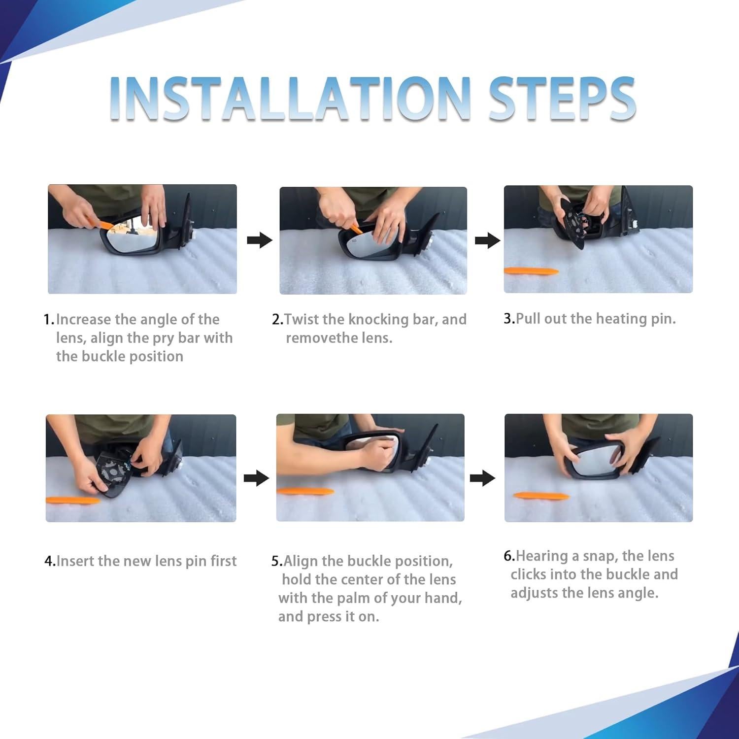 Vidrio Espejo Lateral Derecho Toyota RAV4 2013-2018 con Calefacción