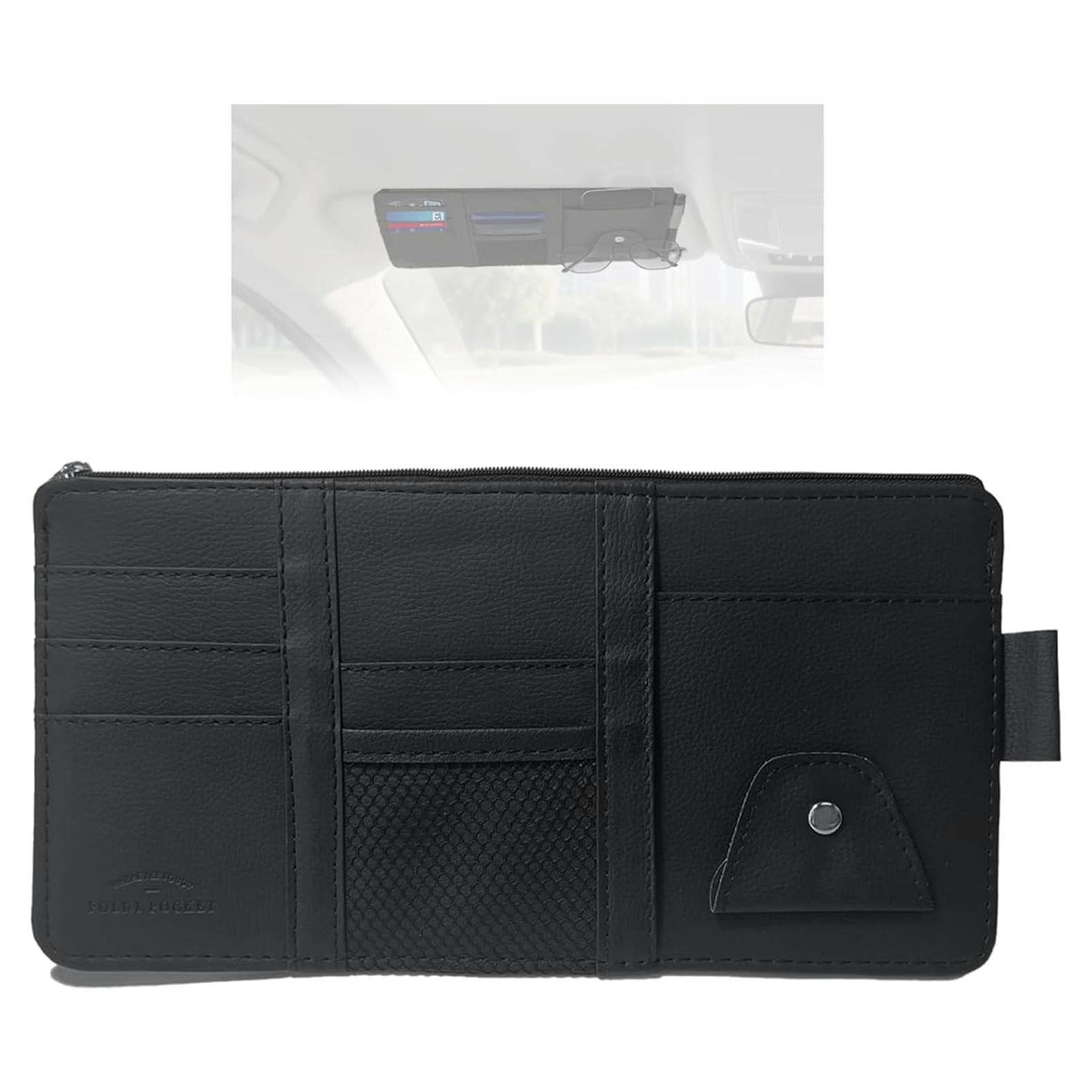 Organizador de Visera de Coche MOODKEY Negro 29.2x14.7cm