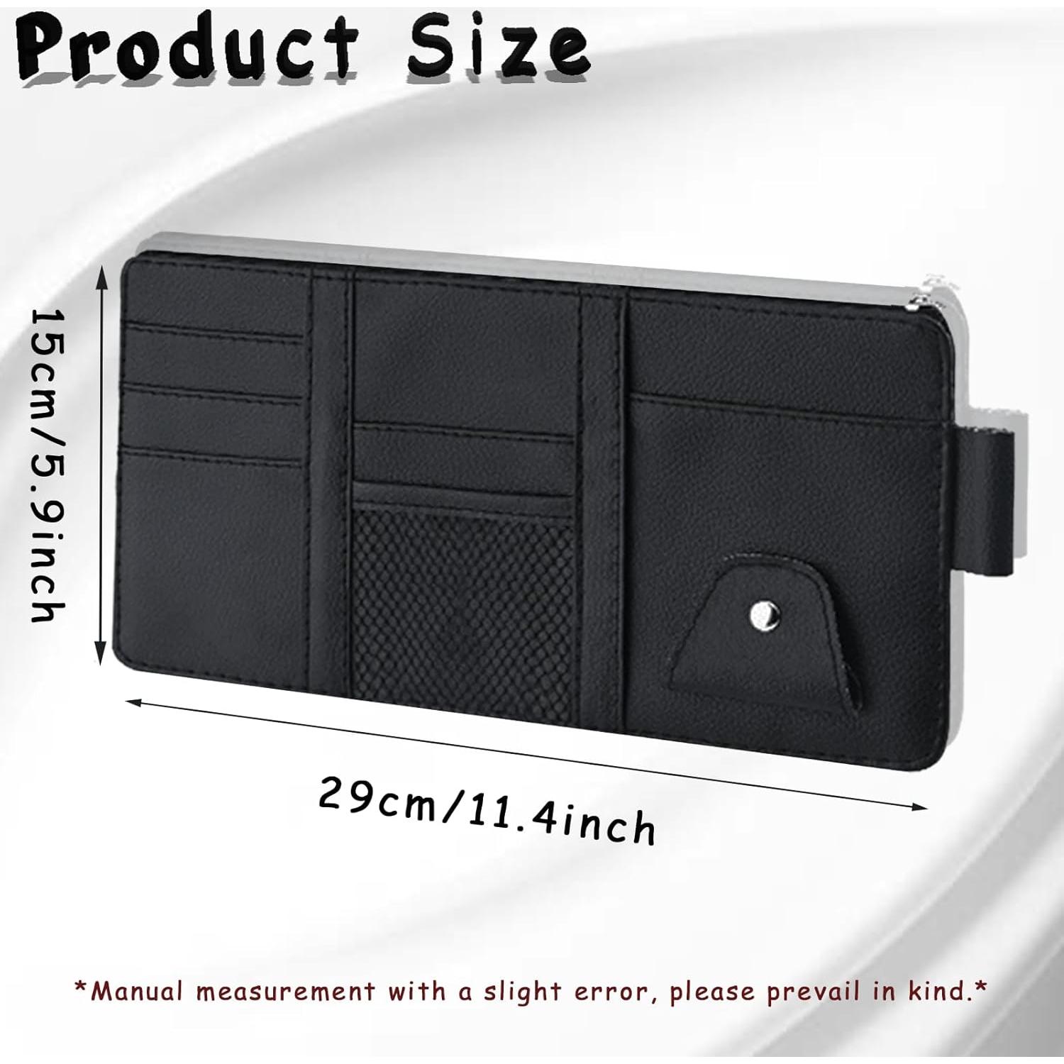 Organizador de Visera de Coche MOODKEY Negro 29.2x14.7cm