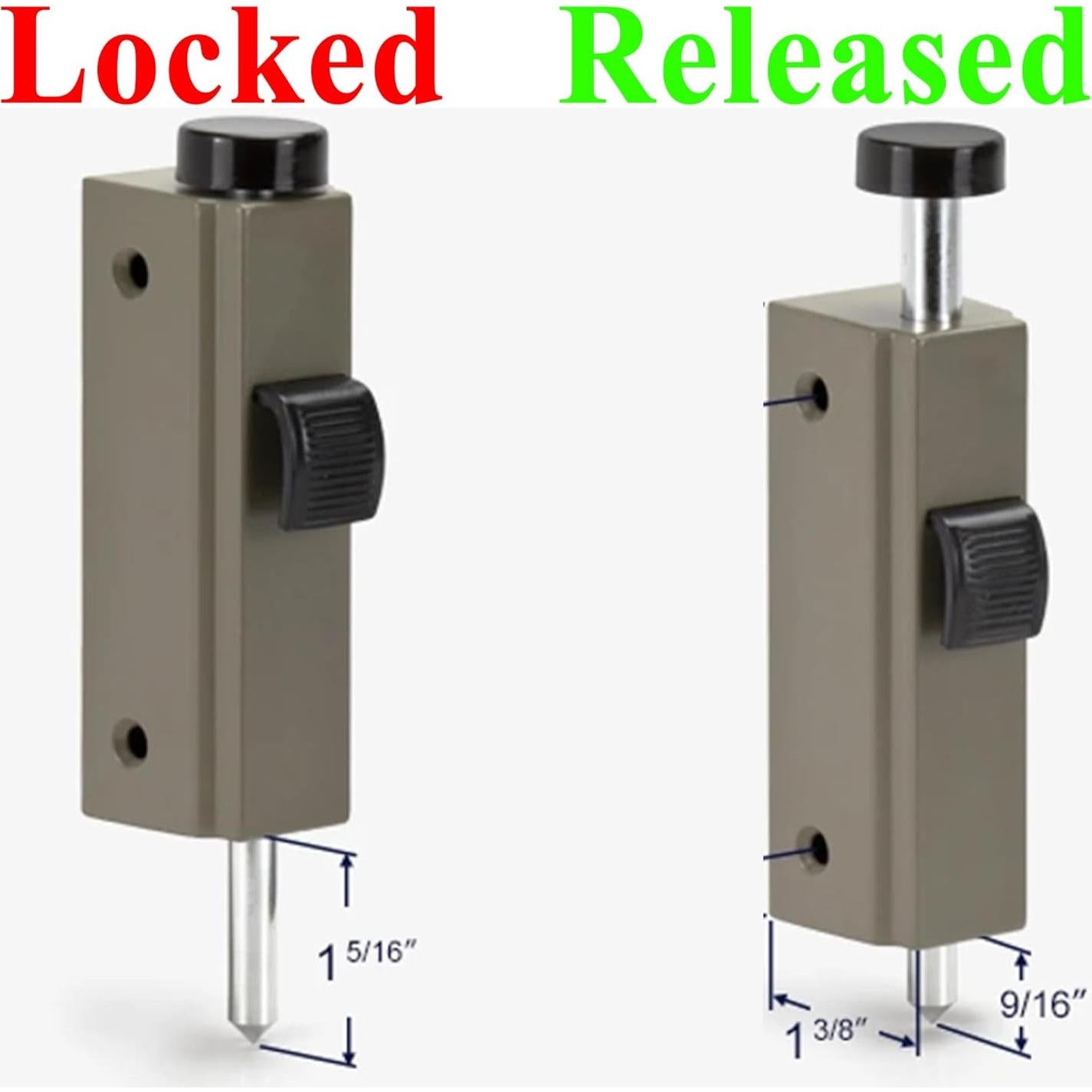 Cerrojo auxiliar para puerta corrediza N8LokNLok piedra 0.28 kg