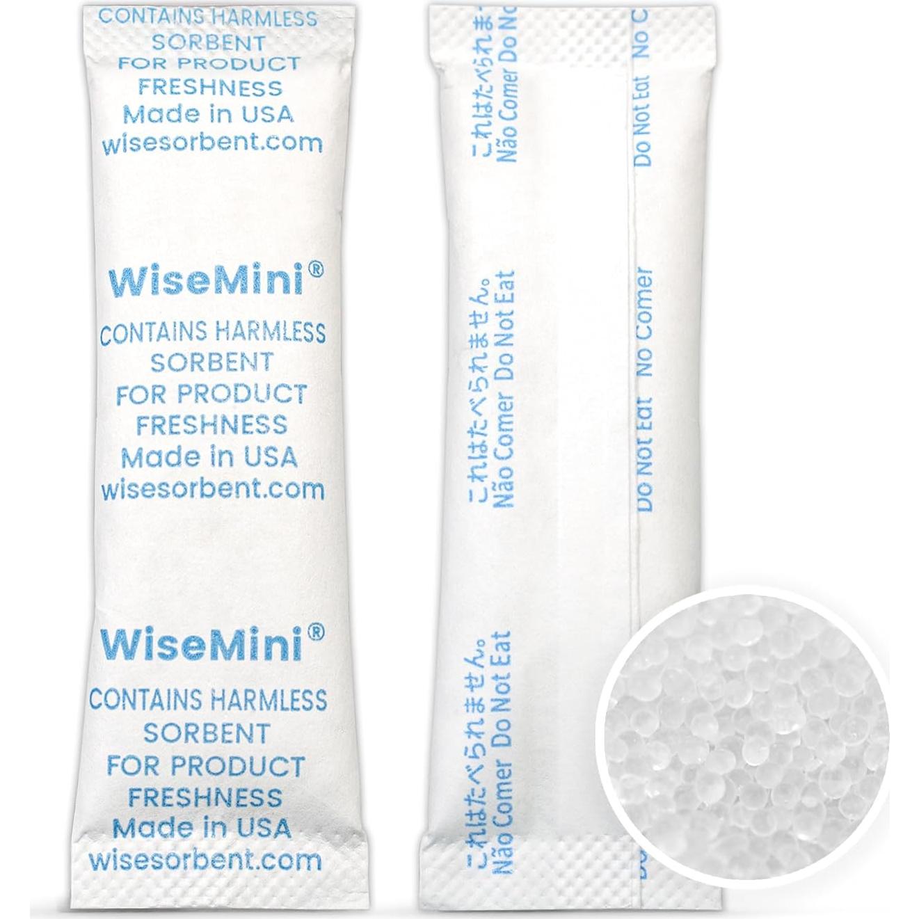 20 Paquetes de Gel de Silica 5g Wisesorbent Deshidratantes