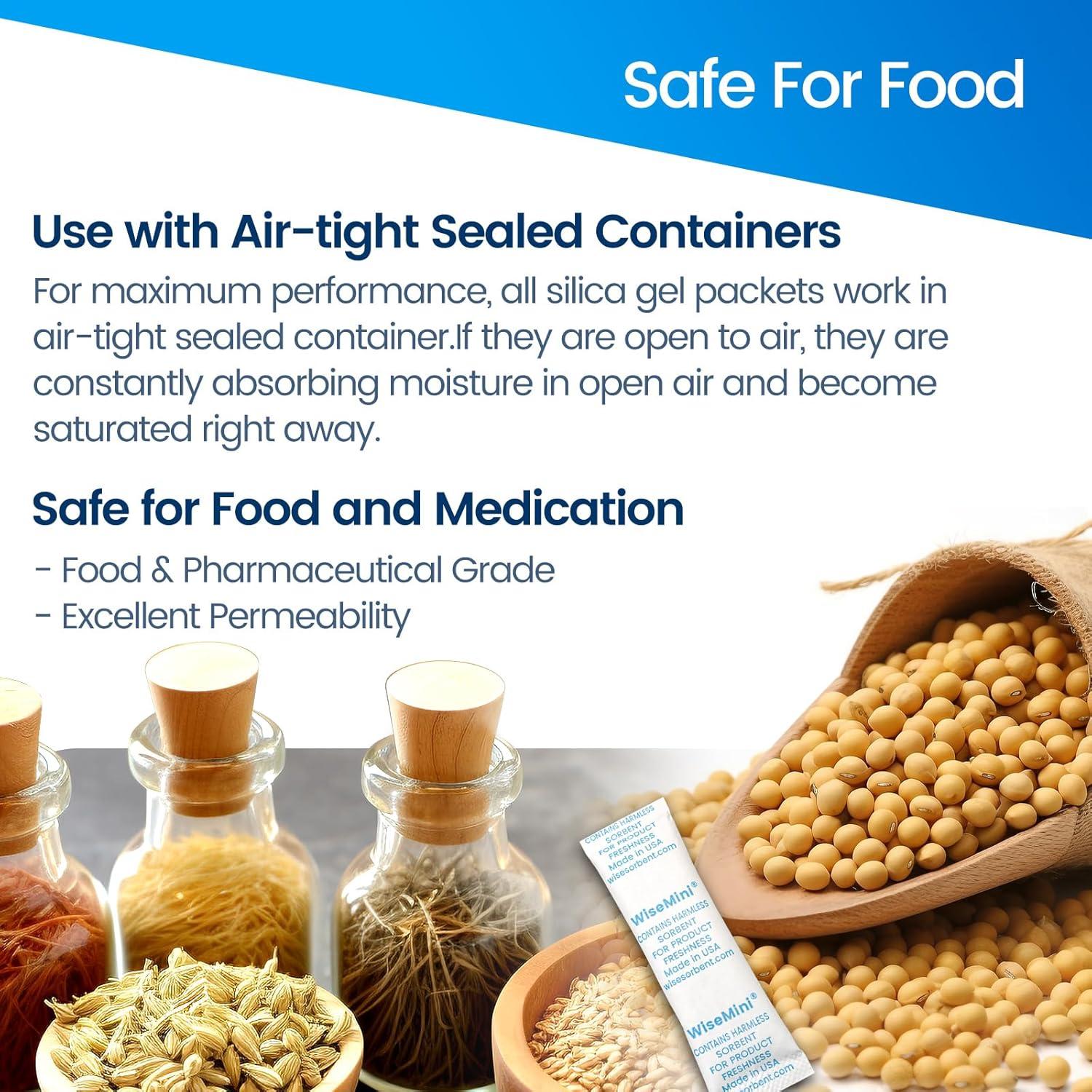 20 Paquetes de Gel de Silica 5g Wisesorbent Deshidratantes