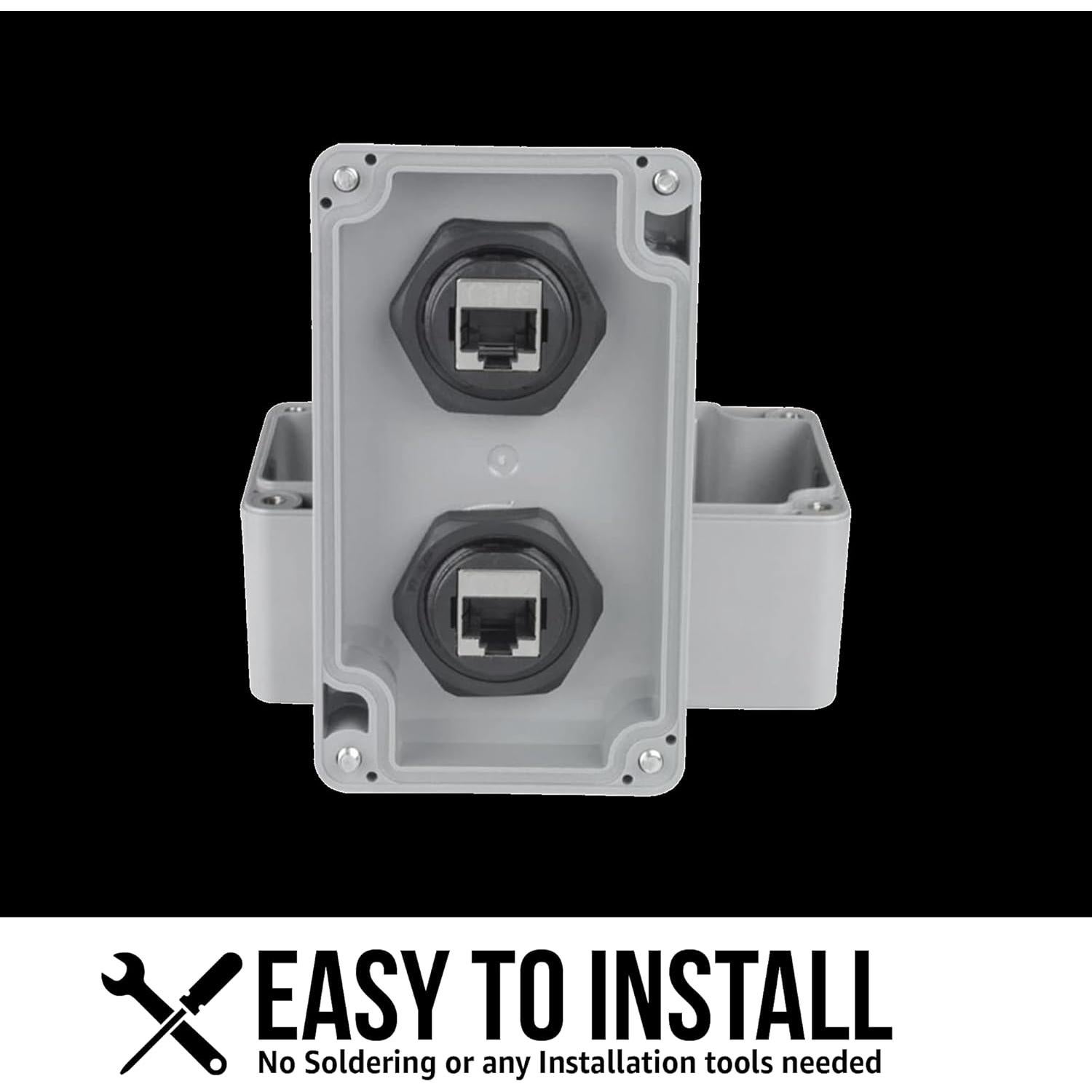 Acoplador RJ45 CAT6 Hembra/Hembra Blindado InstallerParts - Paquete de 5