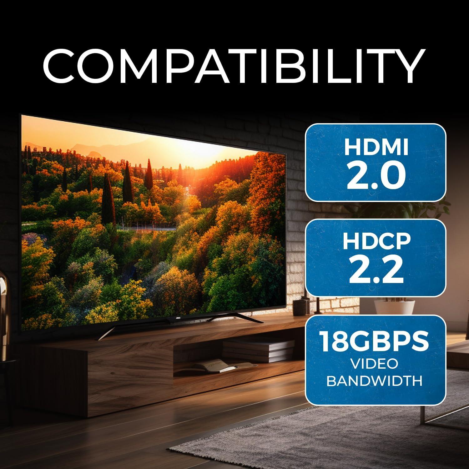 Receptor HDMI OREI EX-500-RX 4K sobre IP hasta 120m