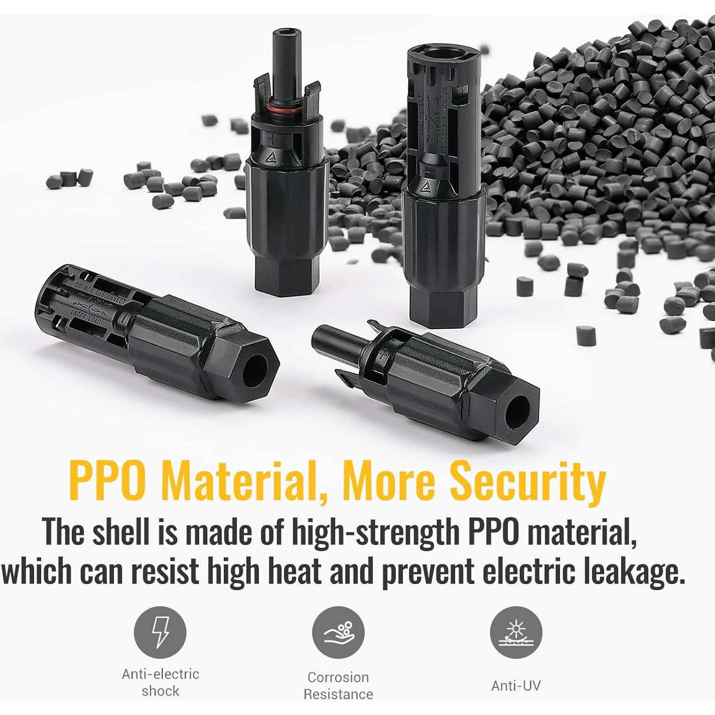 Kit Conectores Solares BougeRV 8AWG IP68 12 Piezas