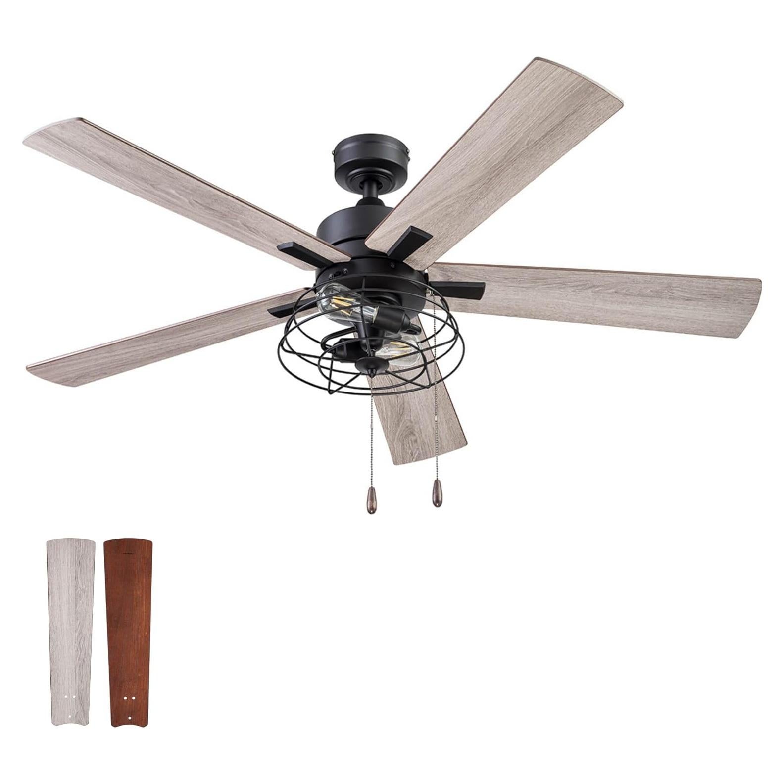 Ventilador de Techo Prominence Home Marshall 52" LED Negro Mate