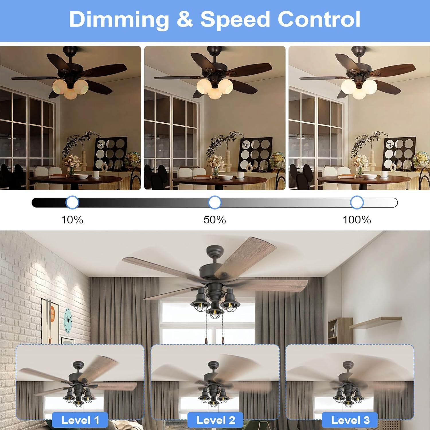 Kit Control Remoto Ventilador Techo Taoellen FB1057 3 Velocidades