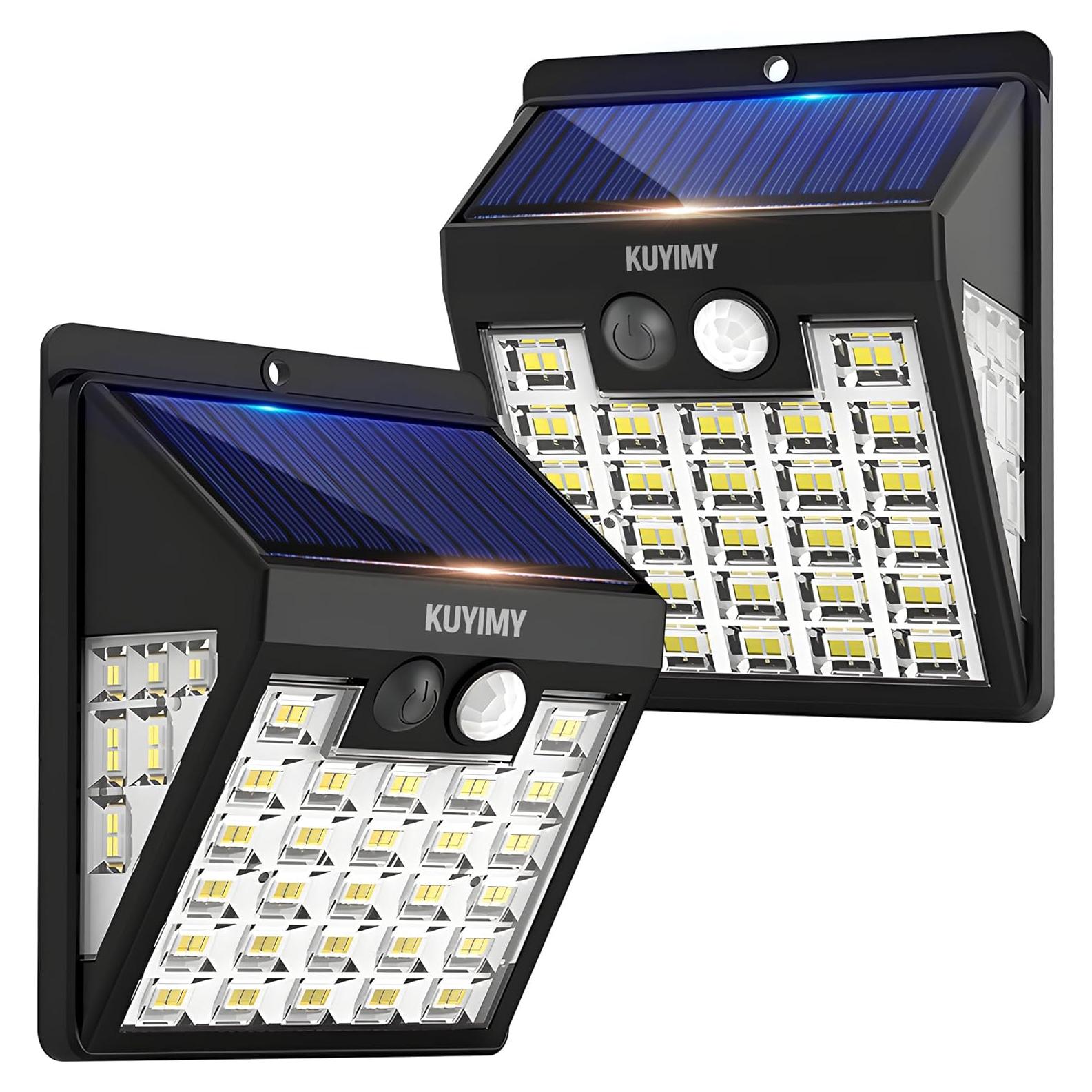 Luces Solares Exteriores KUYIMY con Sensor de Movimiento 72 LED