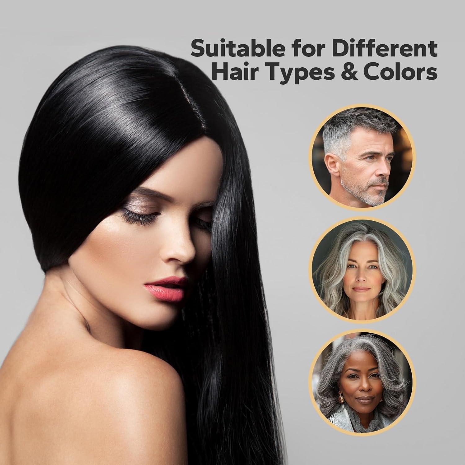 Champú 3 en 1 para Teñir Cabello Negro Octooboo - 540g