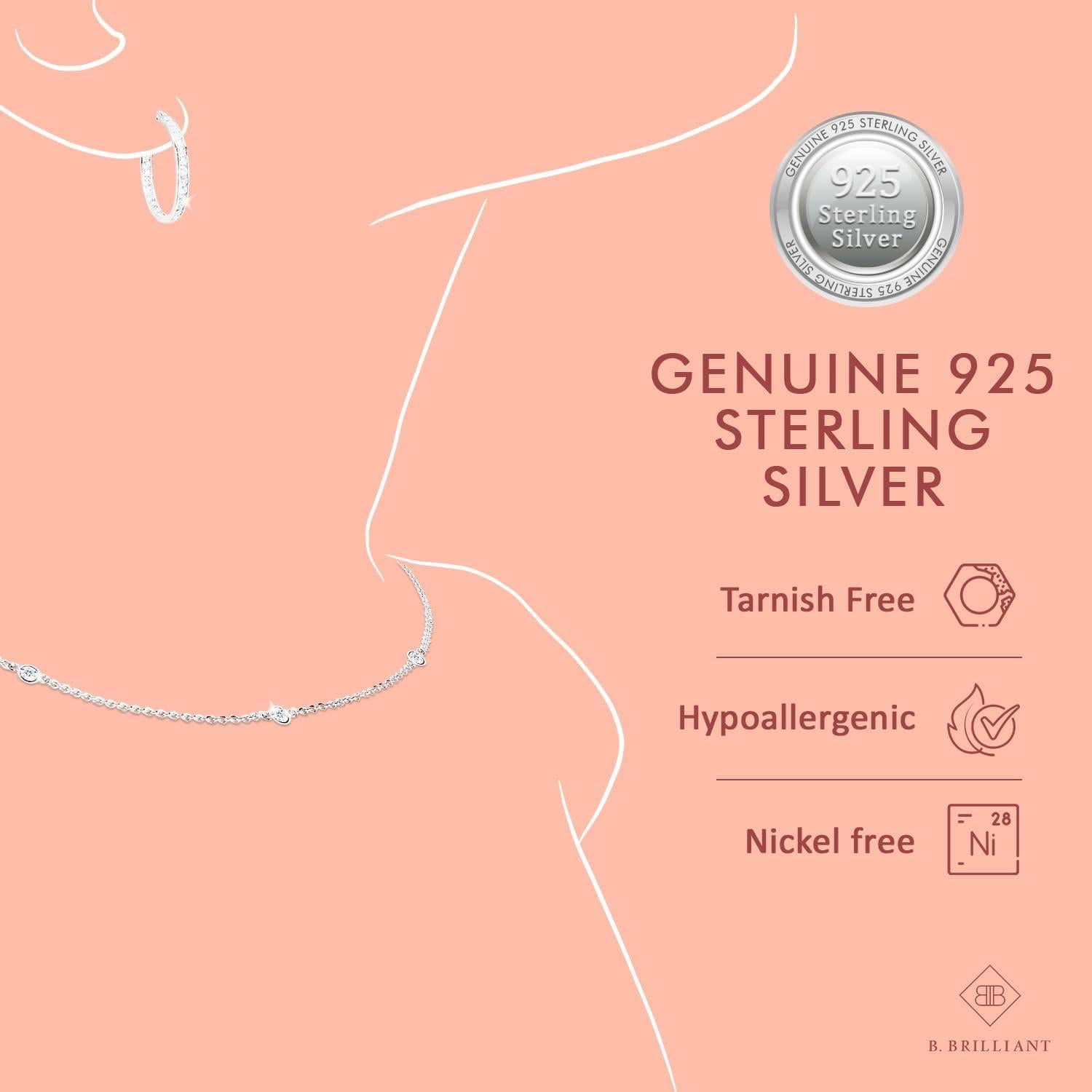 Anillo ajustable para dedos de los pies B. BRILLIANT plata CZ