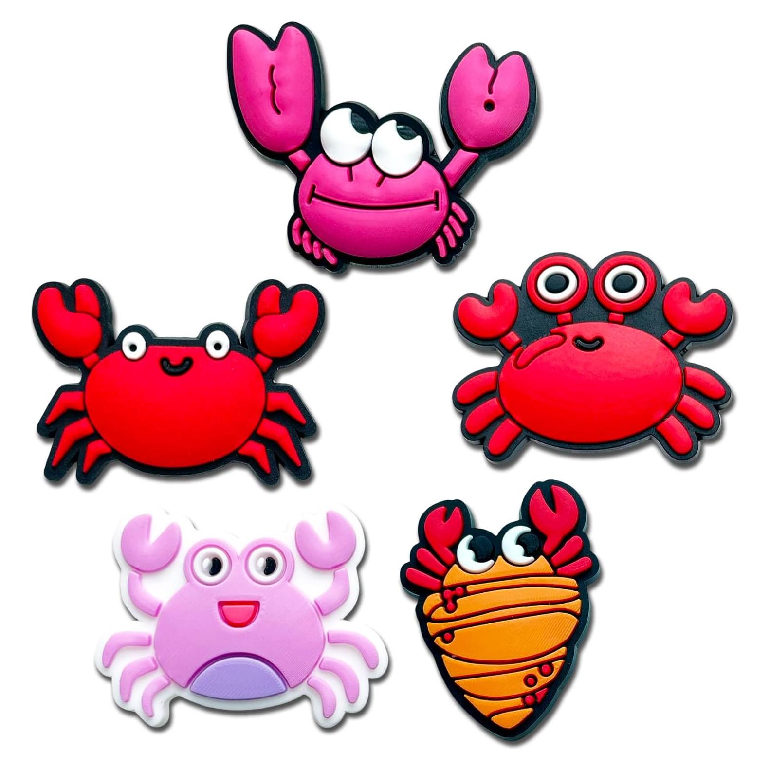 Giraffe Monkey Koala Goat Pig Crab Shoe Charms for Croc Clogs Decoration, Animals Shoe Decoration for Adults Teen