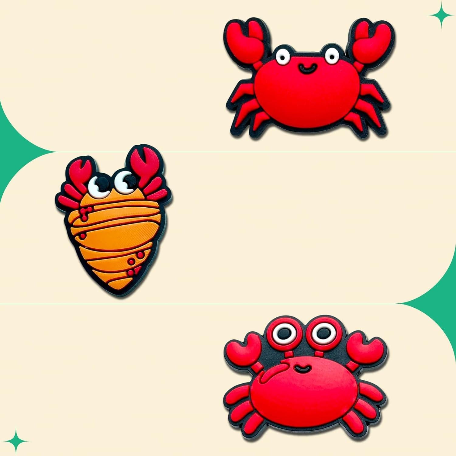 Giraffe Monkey Koala Goat Pig Crab Shoe Charms for Croc Clogs Decoration, Animals Shoe Decoration for Adults Teen