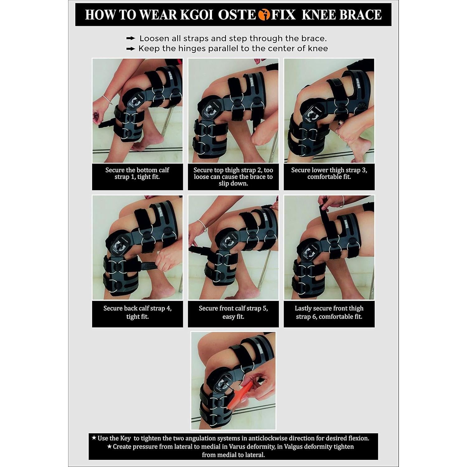 Férula de Rodilla Osteofix KGOI - Soporte para Osteoartritis - Pequeño