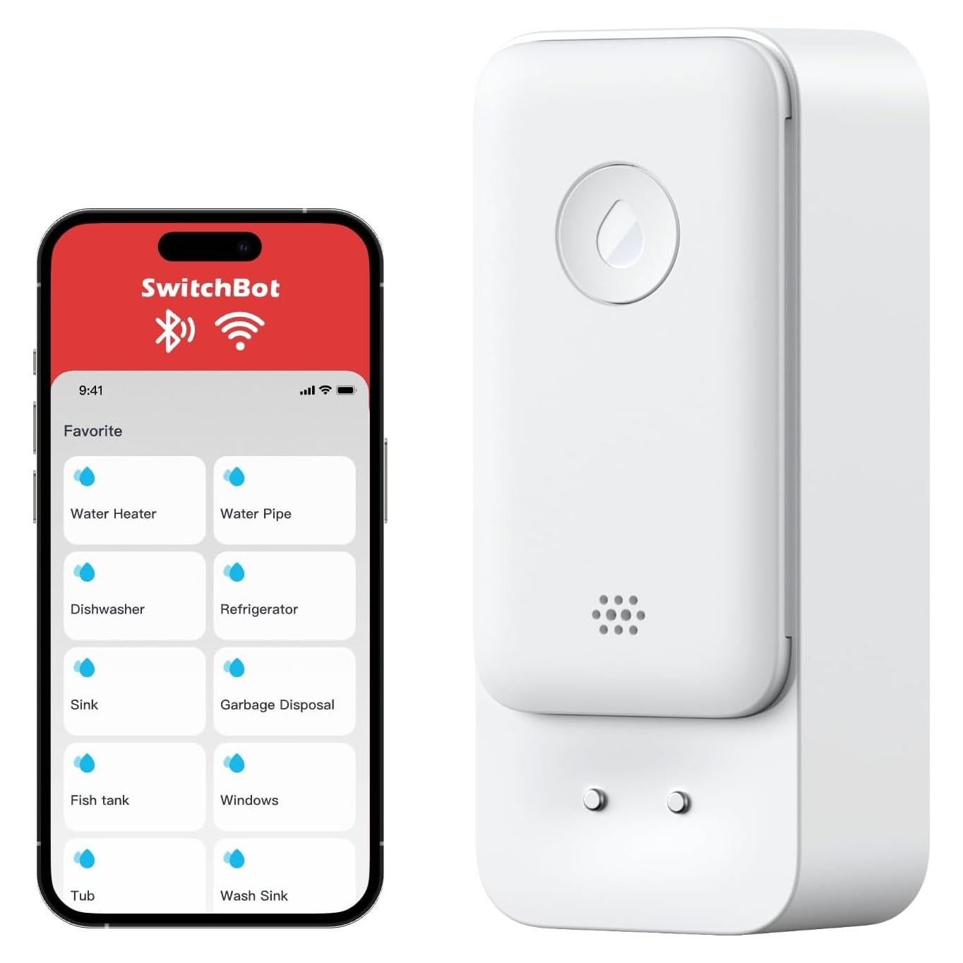 Detector de Fugas de Agua SwitchBot WiFi IP67 100dB