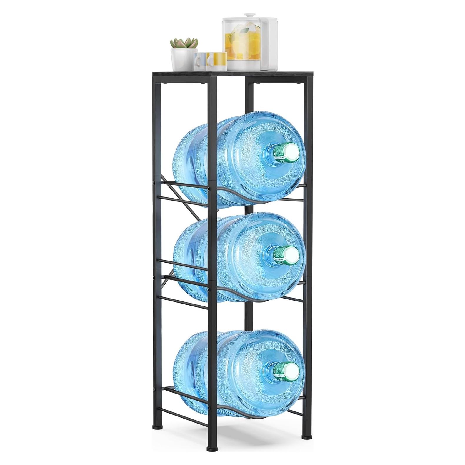 Soporte para Botellas de Agua Housolution 3 Niveles Negro