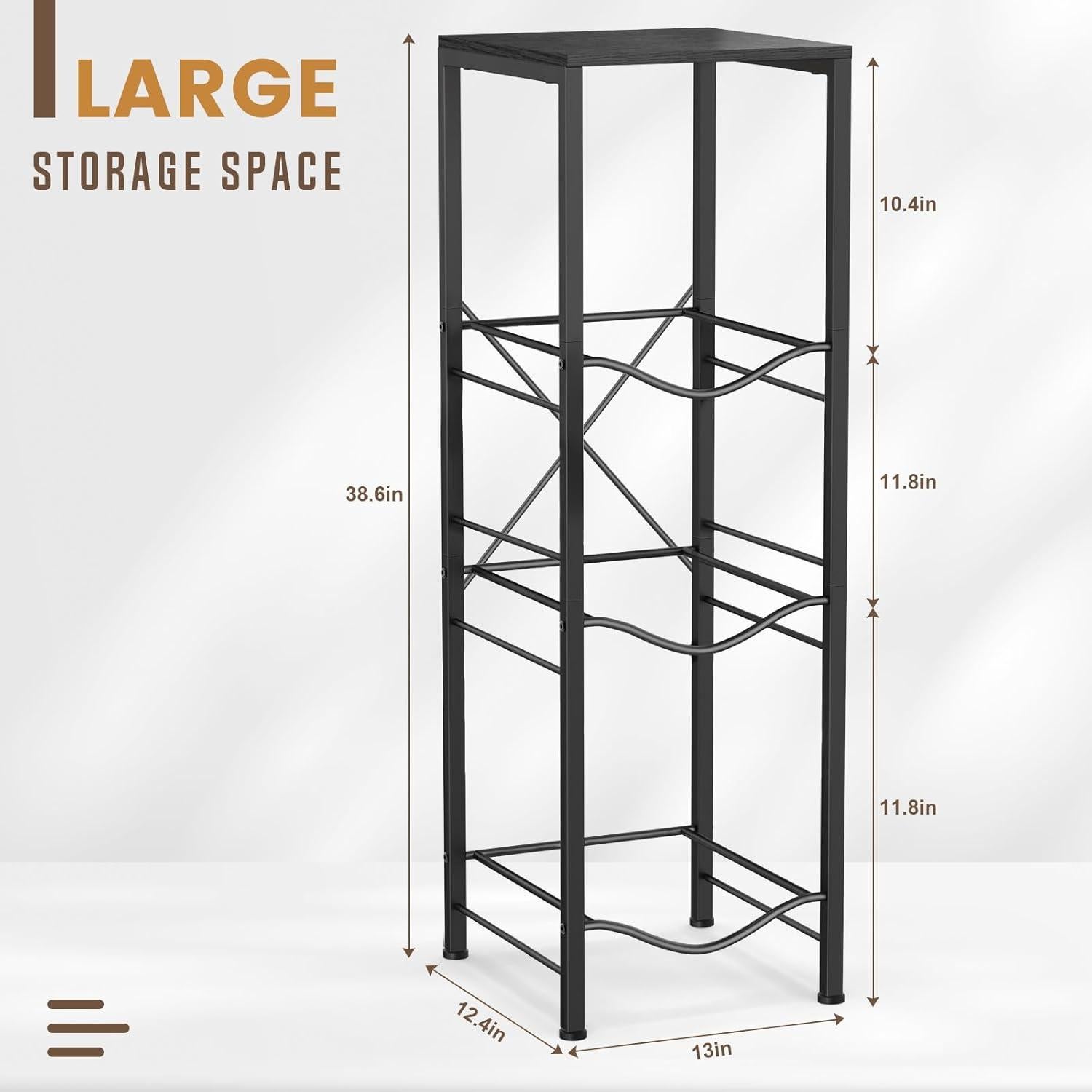 Soporte para Botellas de Agua Housolution 3 Niveles Negro